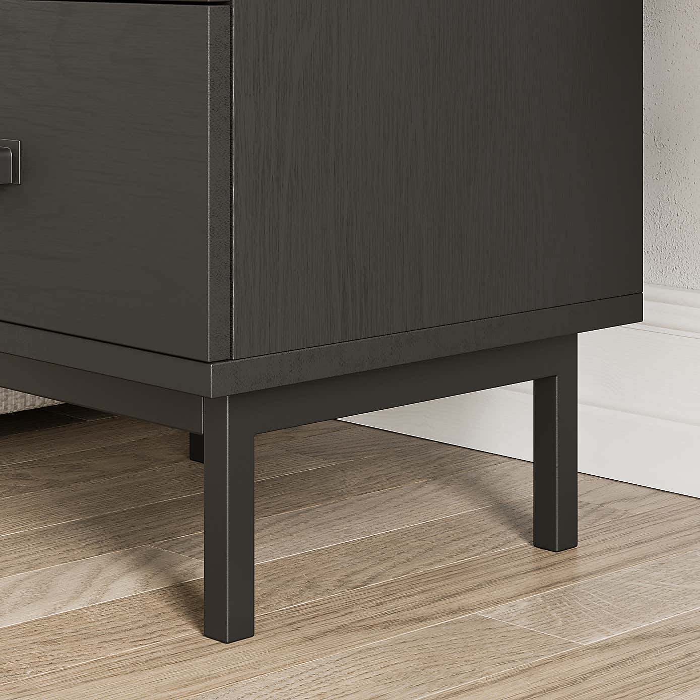 Fulton 2 Drawer Bedside Table