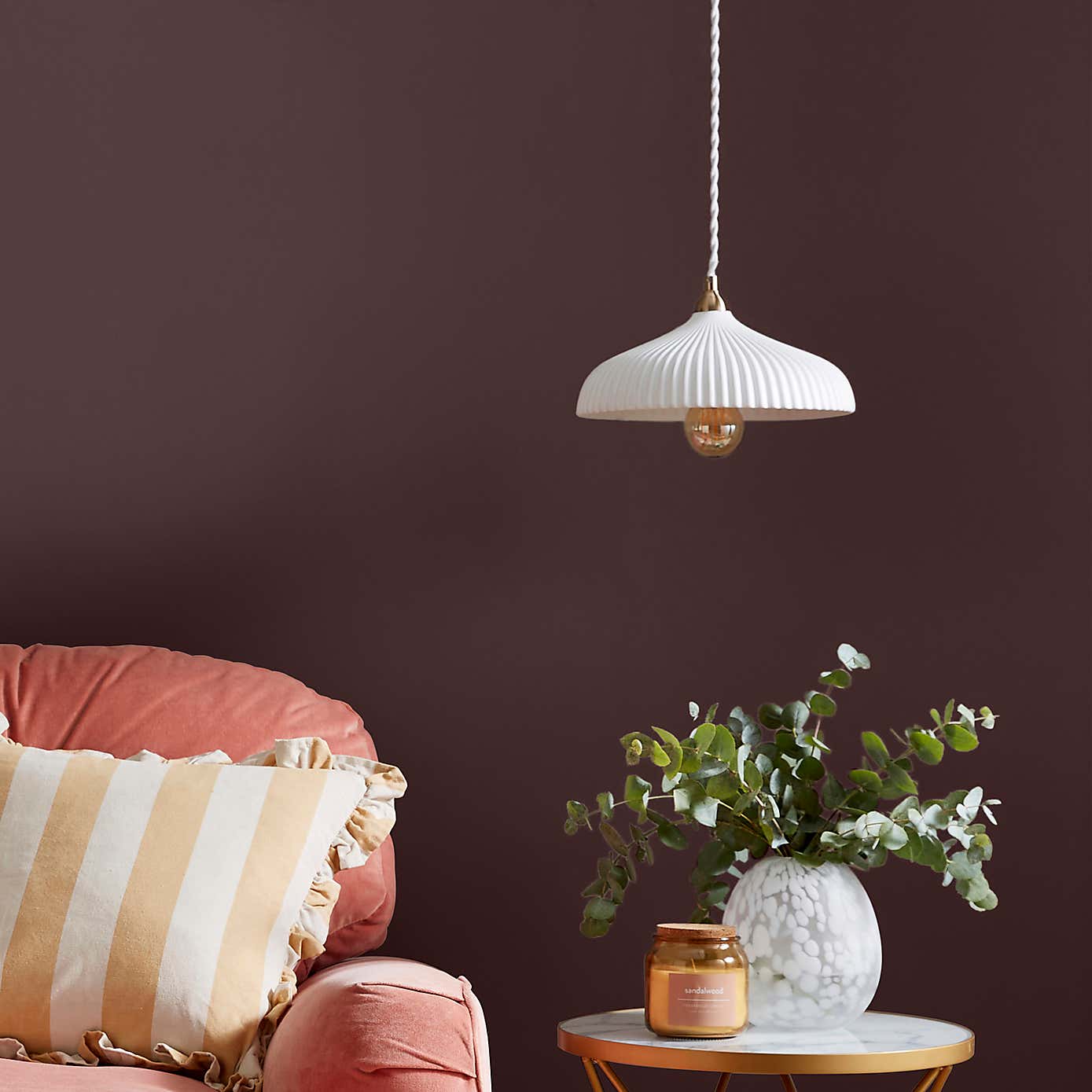 Dunelm Mahogany Brown Eggshell Paint