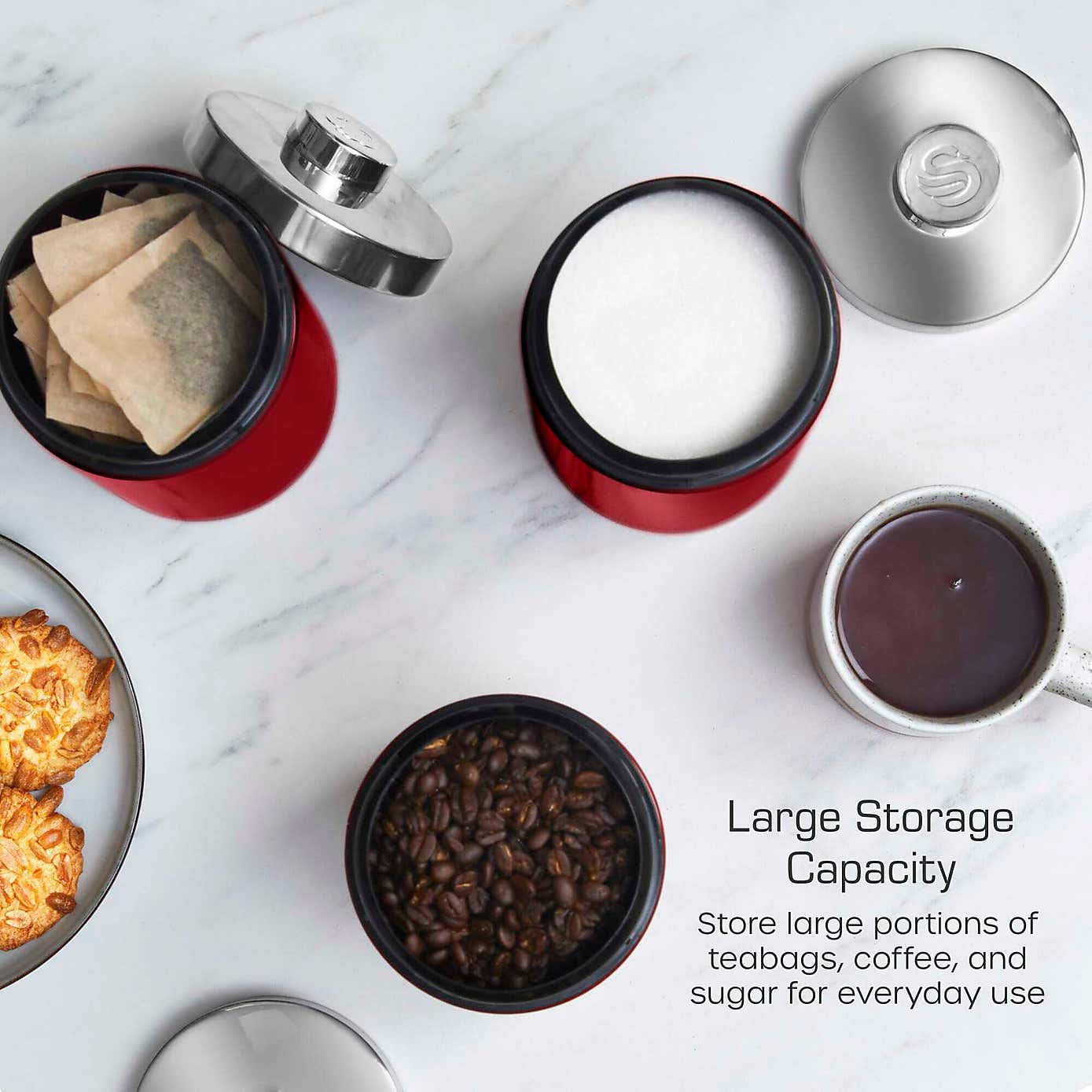 Swan Townhouse Set of 3 Canisters