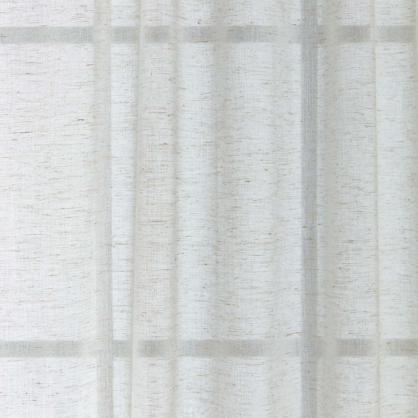 Marley Linen Natural Sheer Tab Top Single Voile Panel