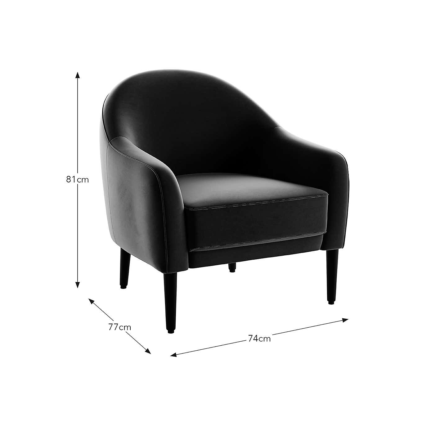 Kaspar Velvet Tub Chair