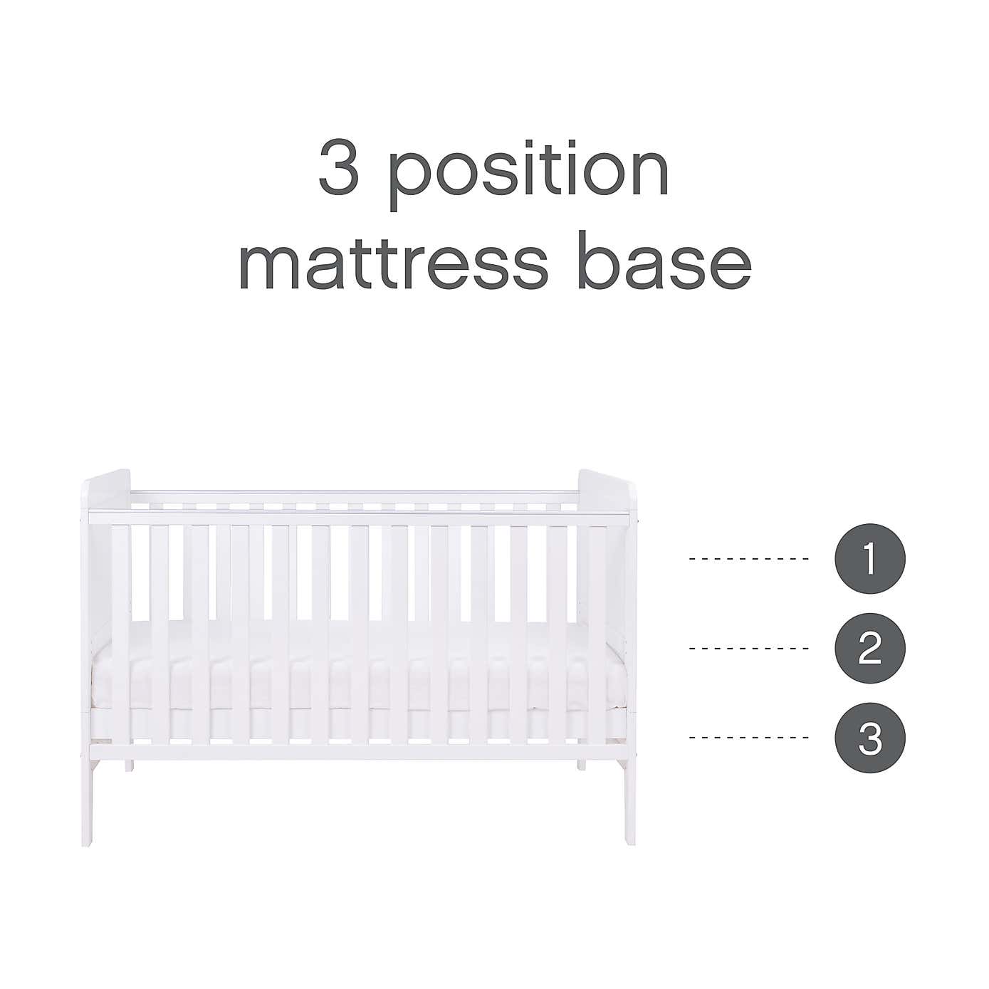 Tutti Bambini Rio Cot Bed with Cot Top Changer and Mattress