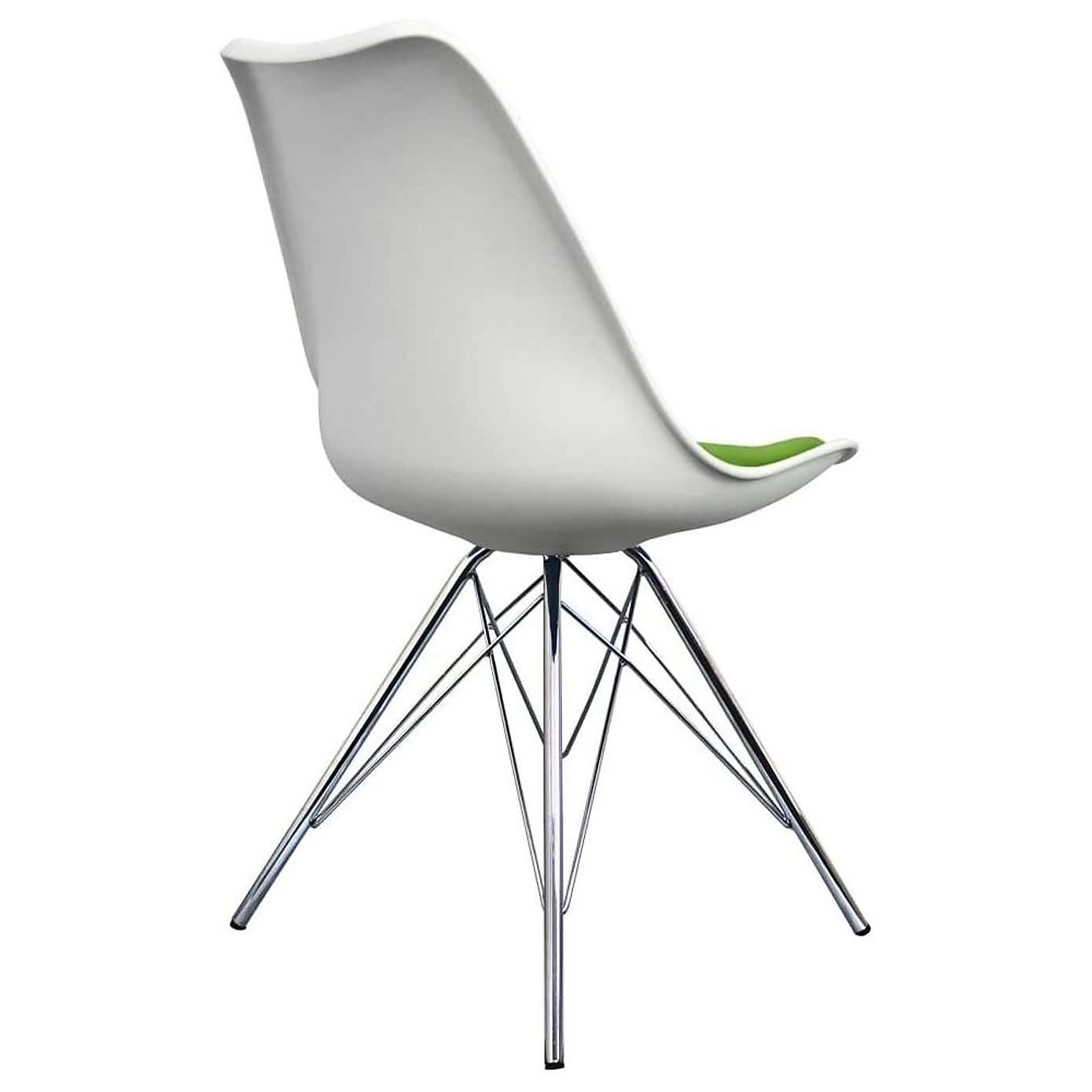 Fusion Living Soho White Plastic Dining Chair