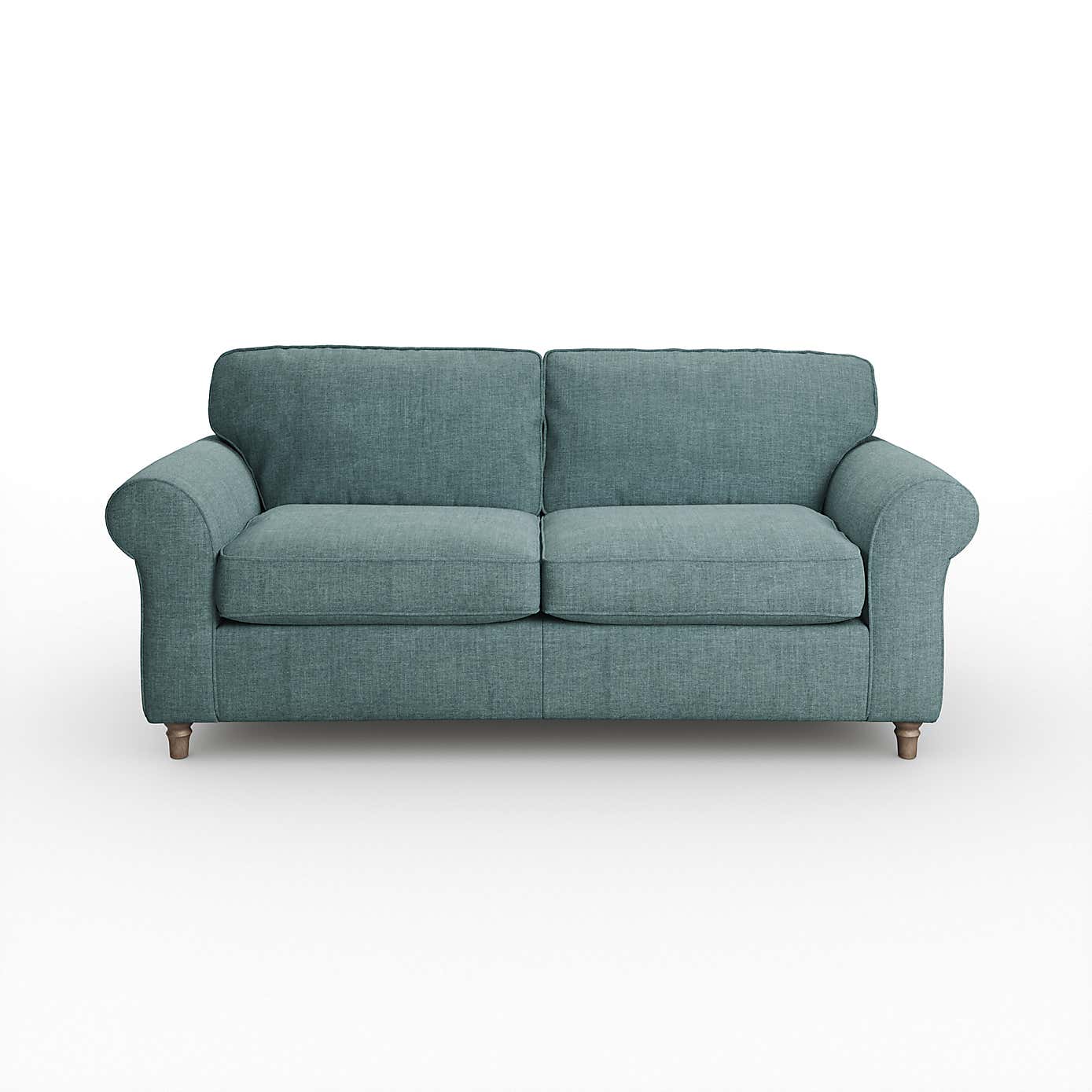 Flori 3 Seater Sofa, Tonal Plush Chenille