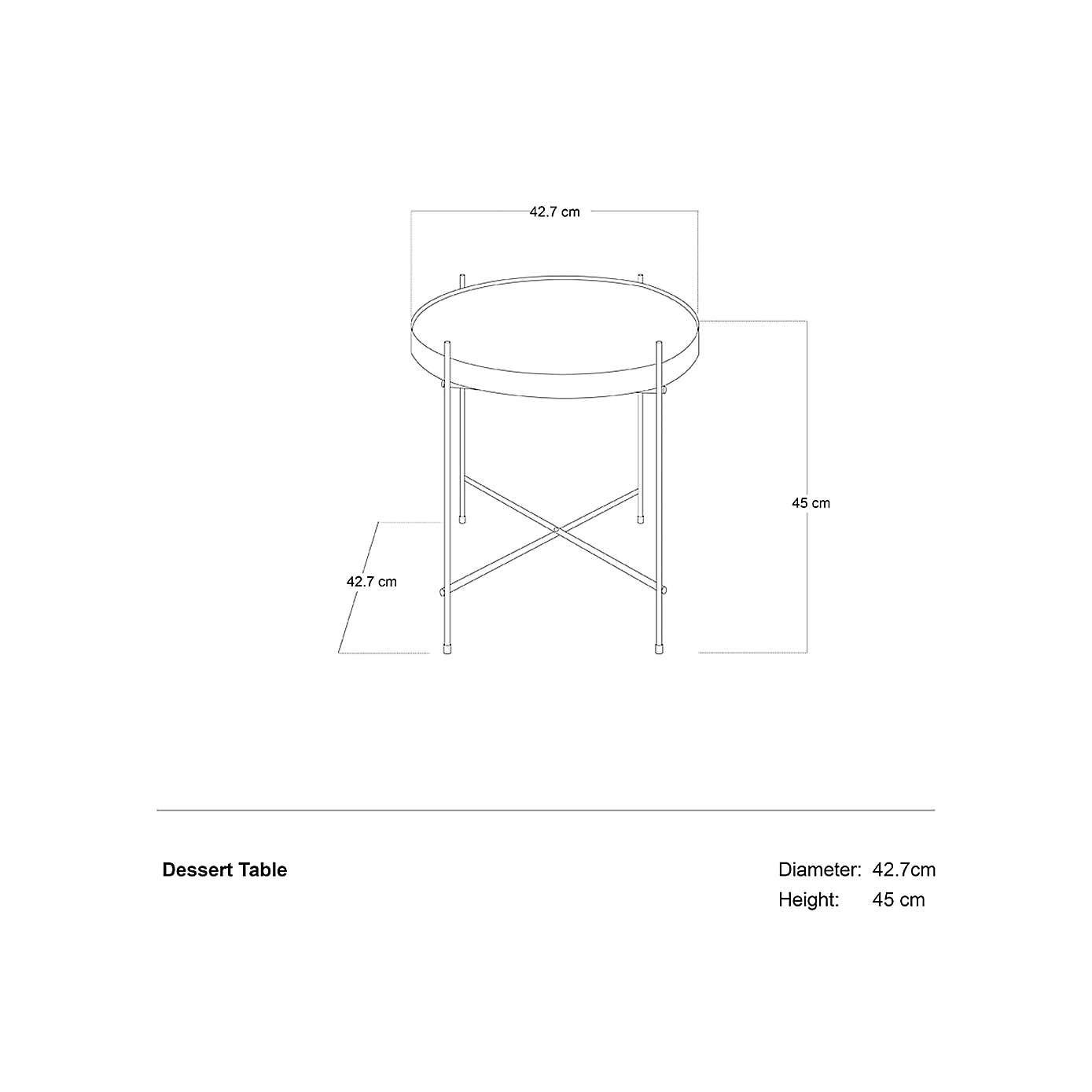 Oakland Mirrored Side Table
