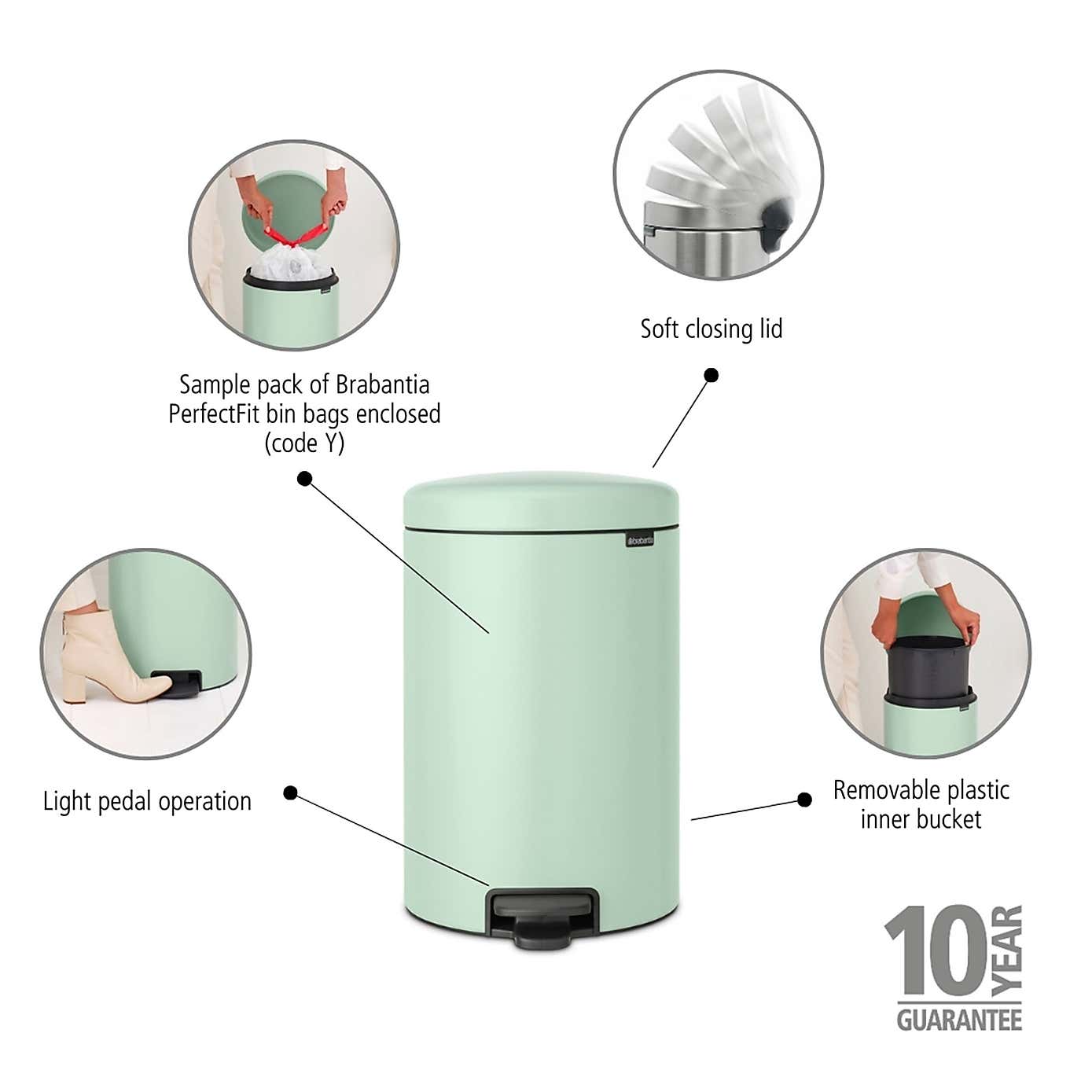 Brabantia NewIcon 20L Pedal Bin