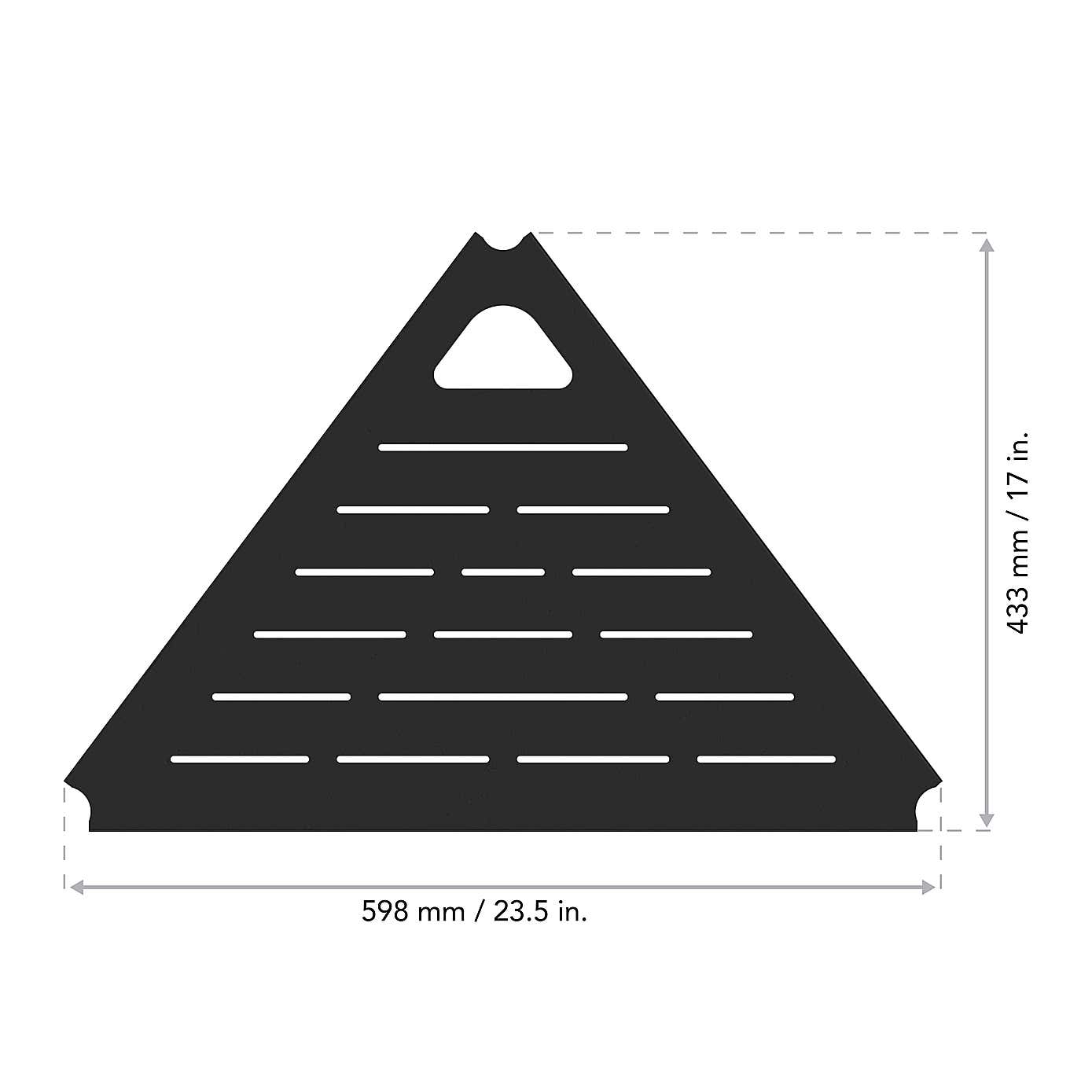 Tiga Black Metal Tripod TV Stand