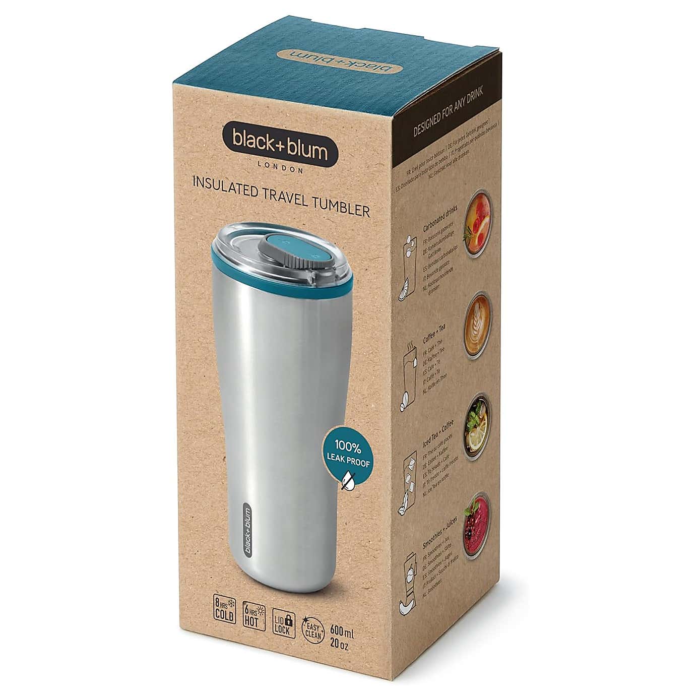 Black and Blum Insulated Travel Tumbler