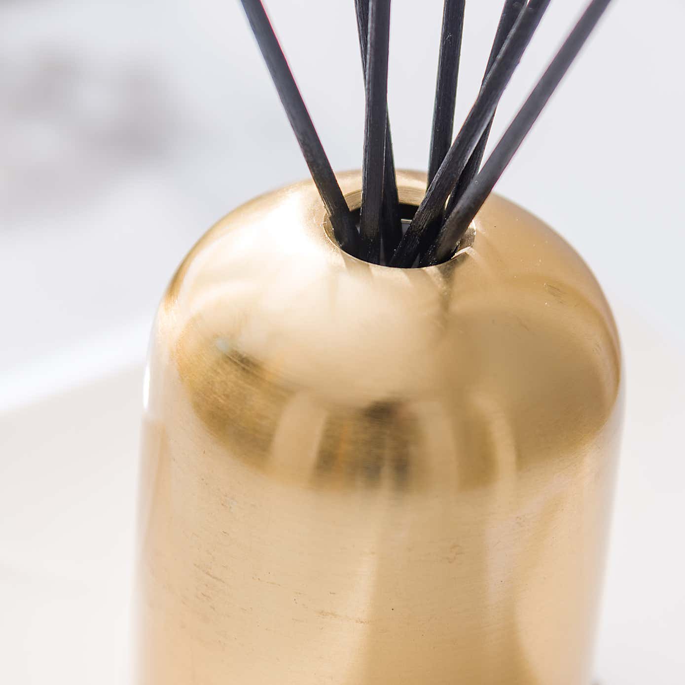 Brushed Gold Floral Honey Diffuser