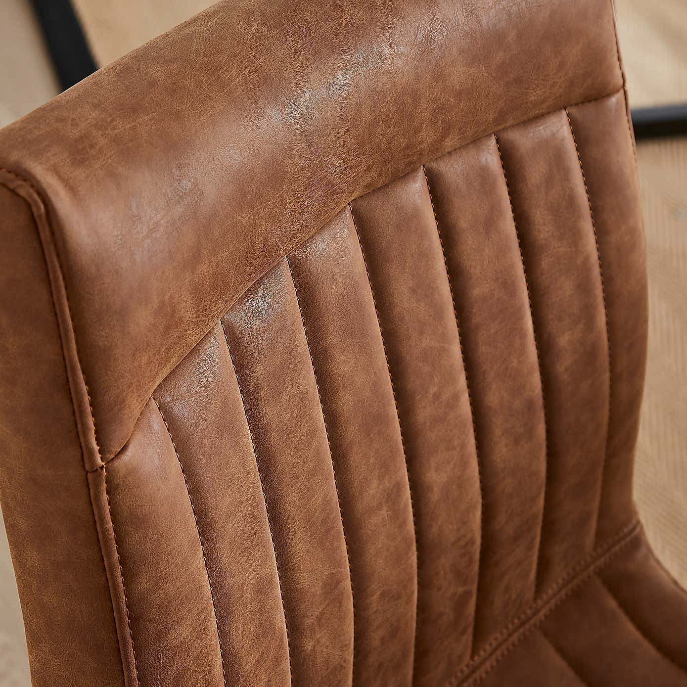 Felix Set of 2 PU Leather Dining Chairs