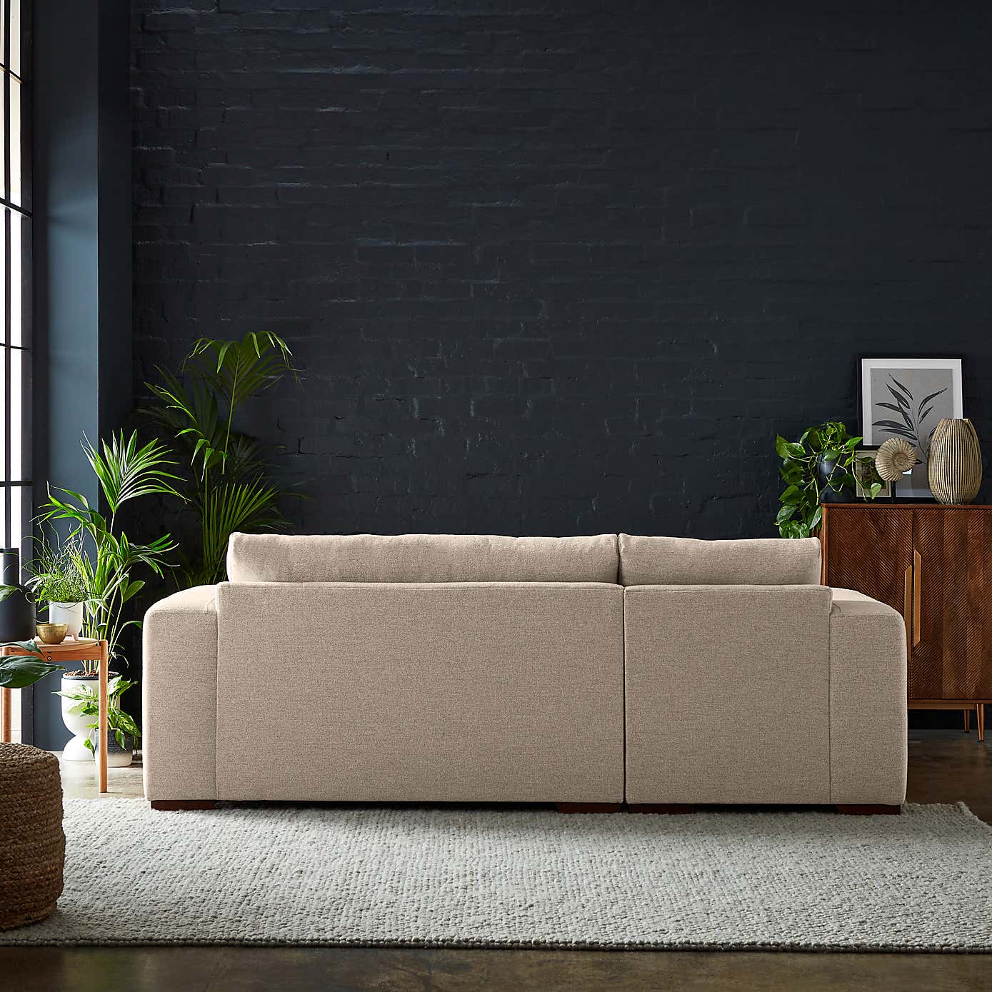 Clayton Cosy Weave Corner Chaise