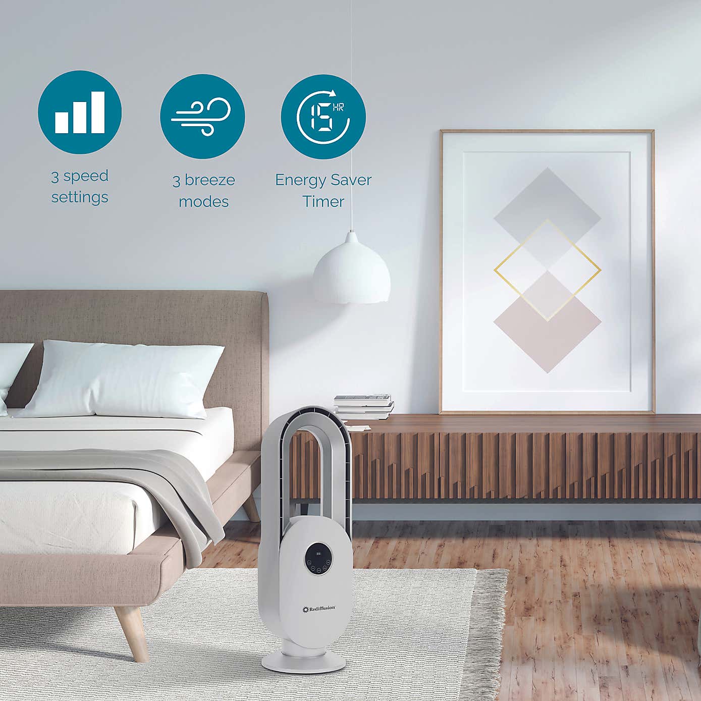 Rediffusion Bladeless Fan