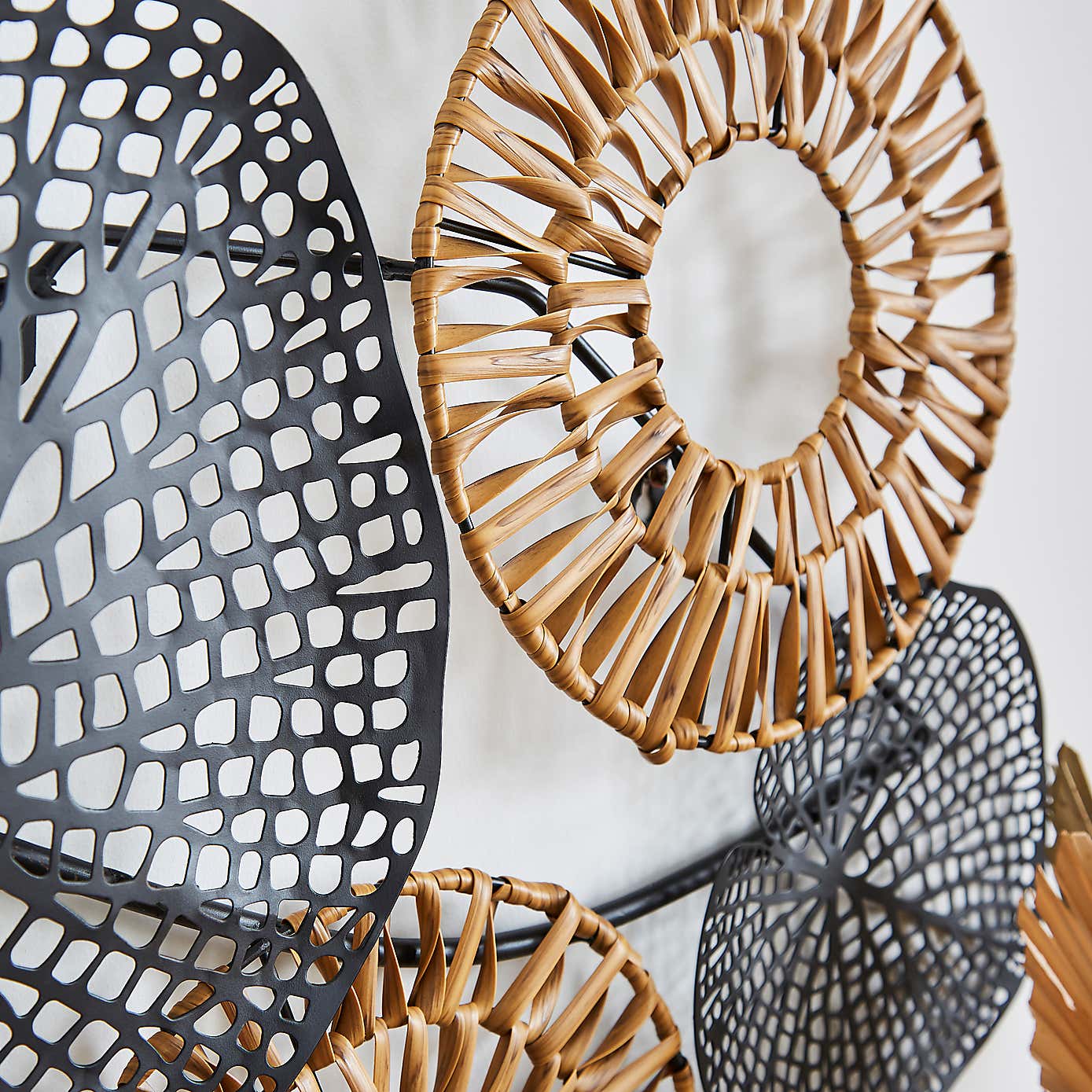 Indoor Outdoor Artisan Leaf Wall Art 85cm