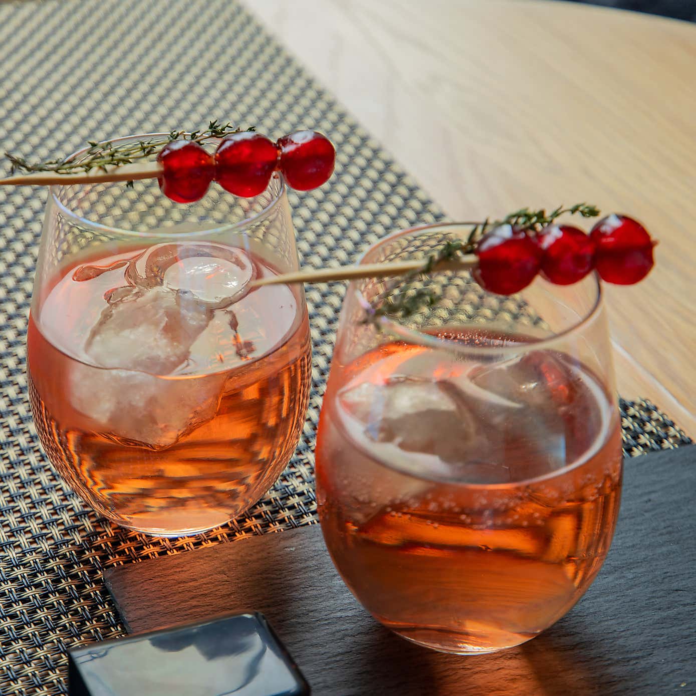 BarCraft Set of 2 Lustre Tumbler Glasses