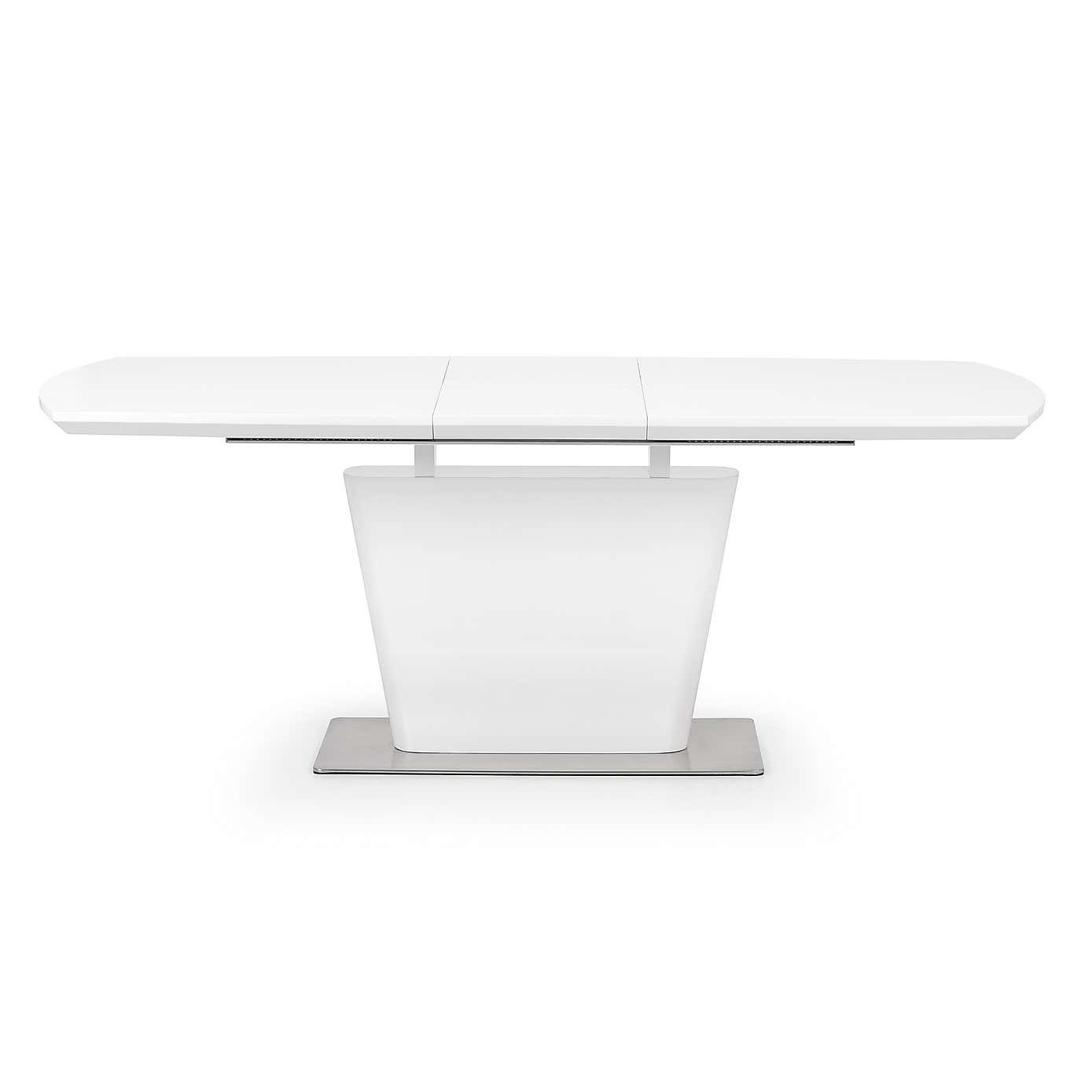 Como High Gloss Extendable Dining Table Grey