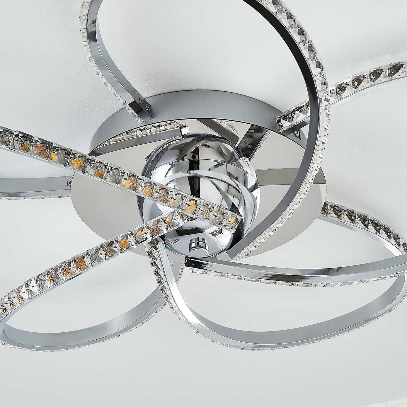 Oria 5 Light LED Chrome Ceiling Fitting