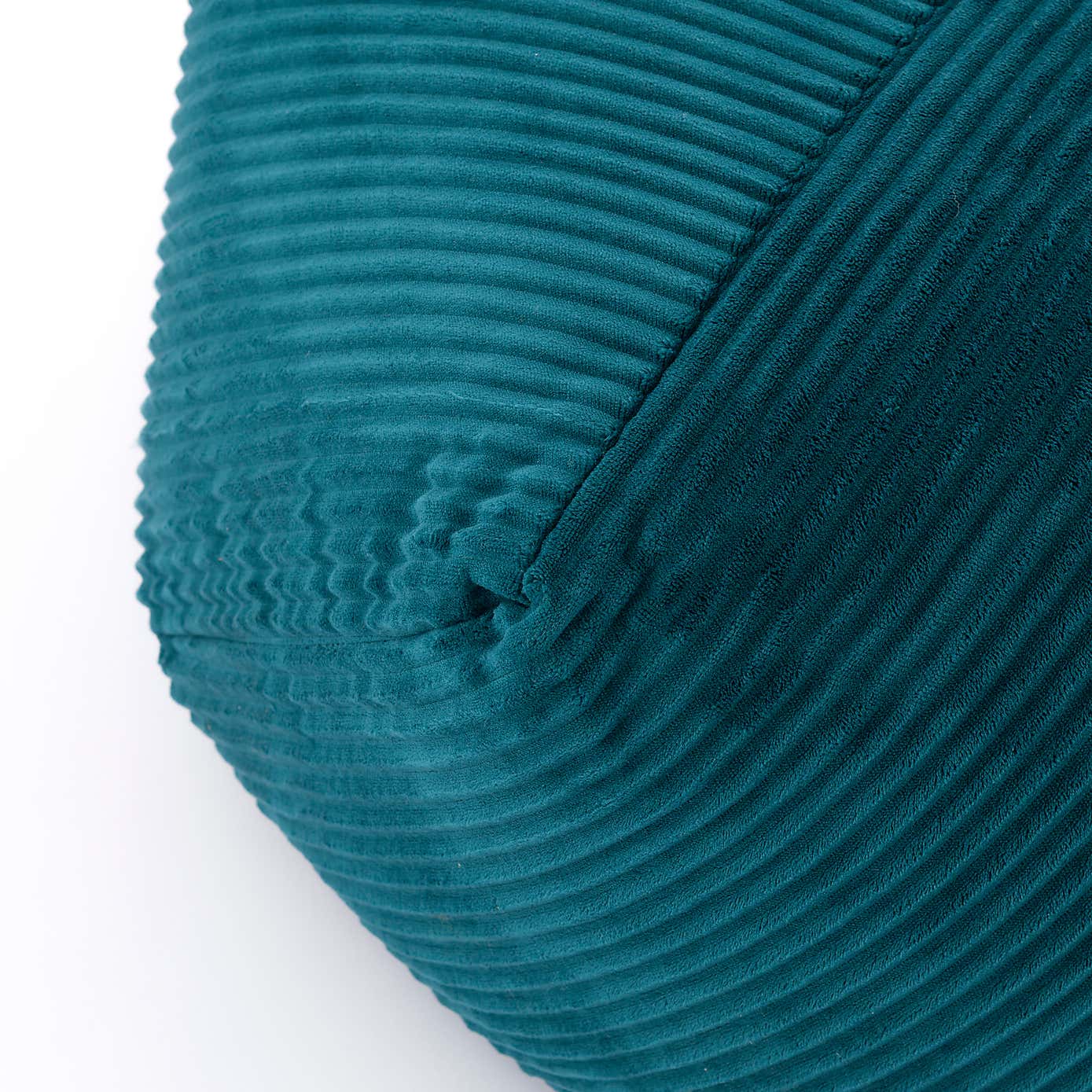 Remy Teal Cord Pouffe
