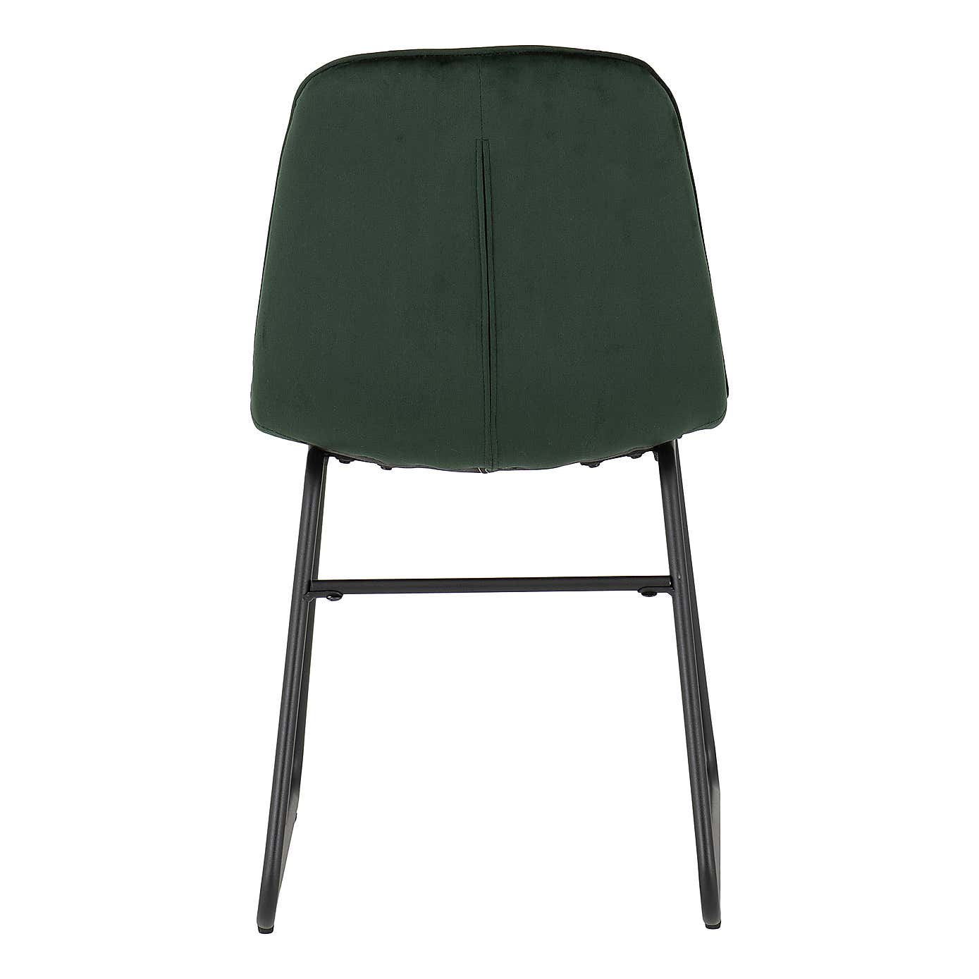 Lukas Set of 2 Dining Chairs Grey Velvet