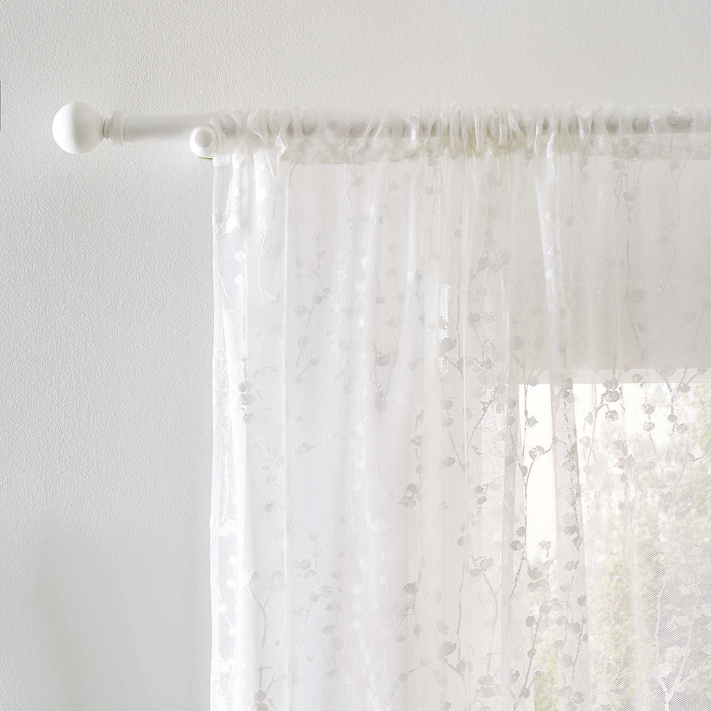 Pussy Willow Slot Top Single Voile Panel