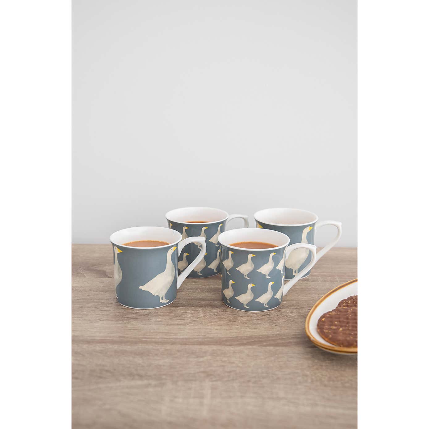 Kitchencraft Set of 4 Goose Green Stoneware Mugs