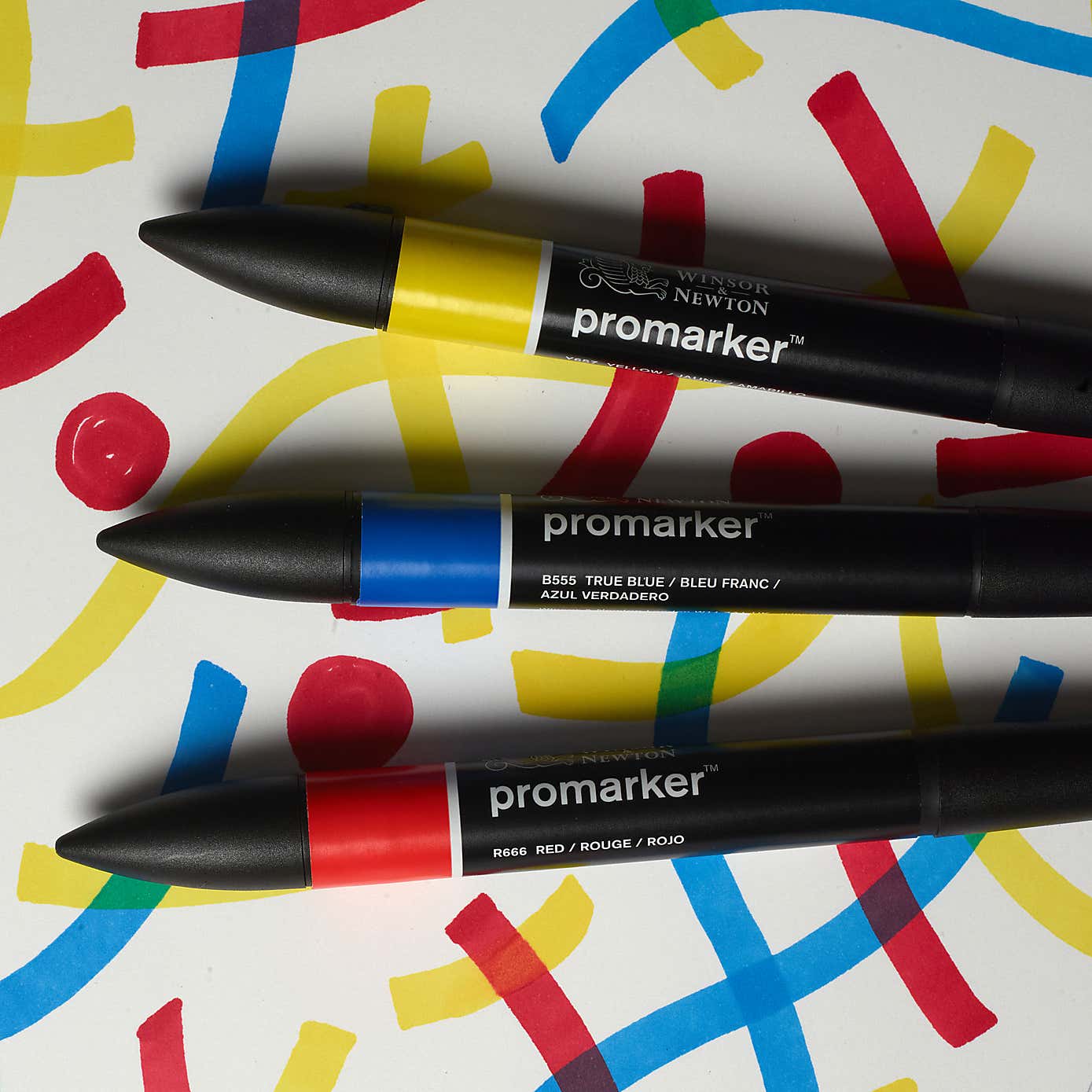 Winsor & Newton Promarker Primary Colours Triple Pack