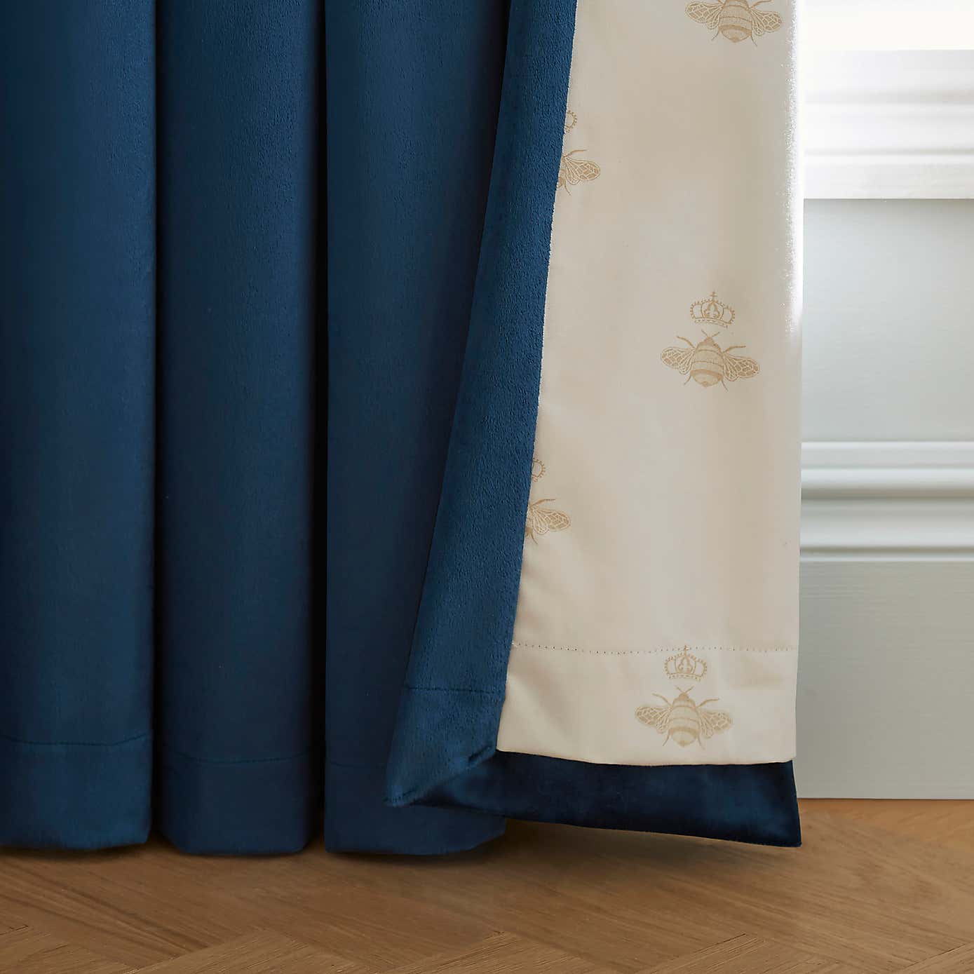 Dorma Burford Blackout Velvet Pencil Pleat Curtains