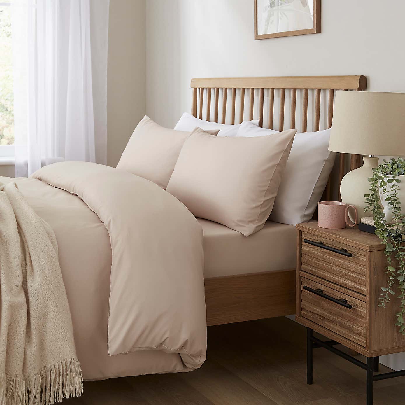 Super Soft Plain Polyester Duvet Cover & Pillowcase Set