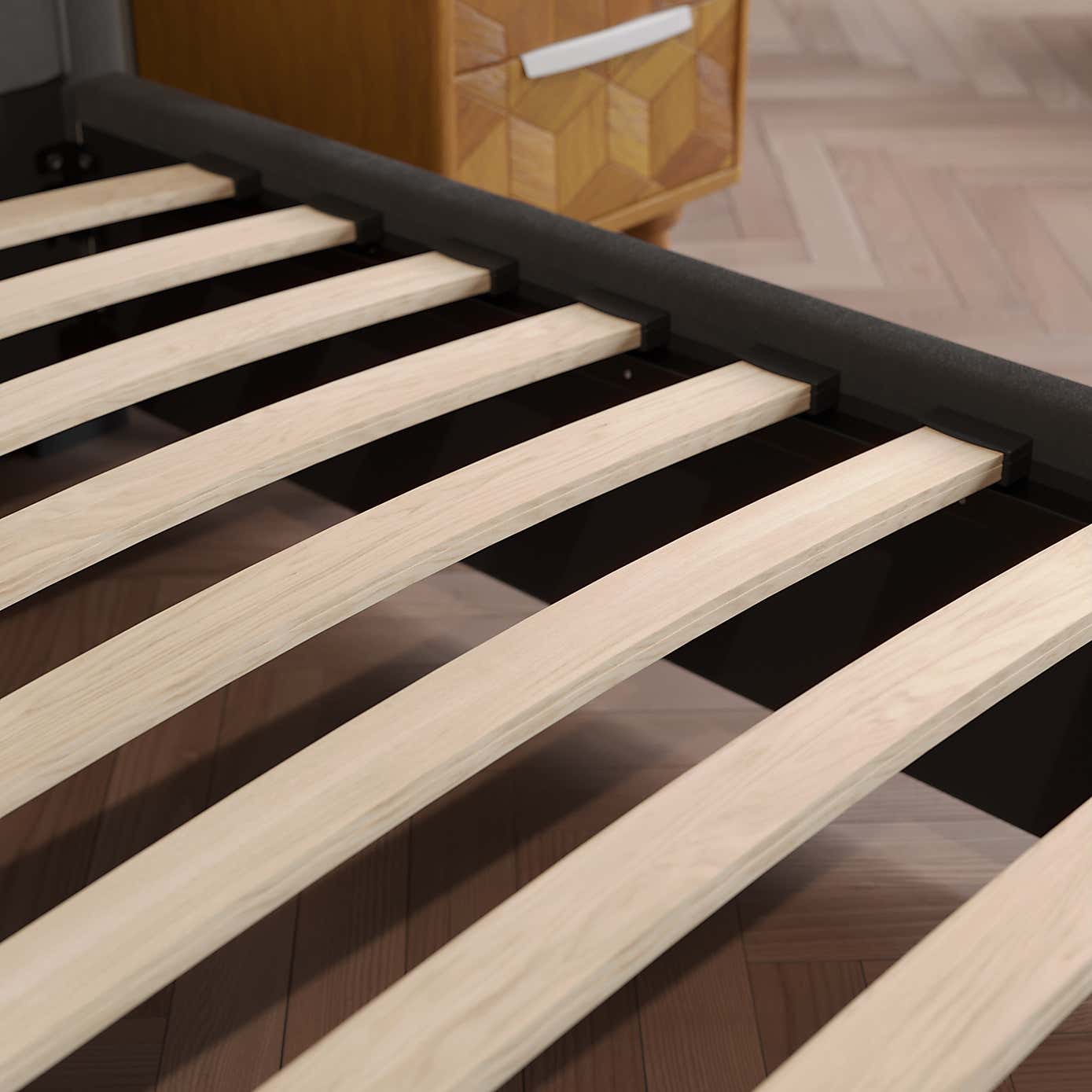 Elodie Buttoned Velvet Bed