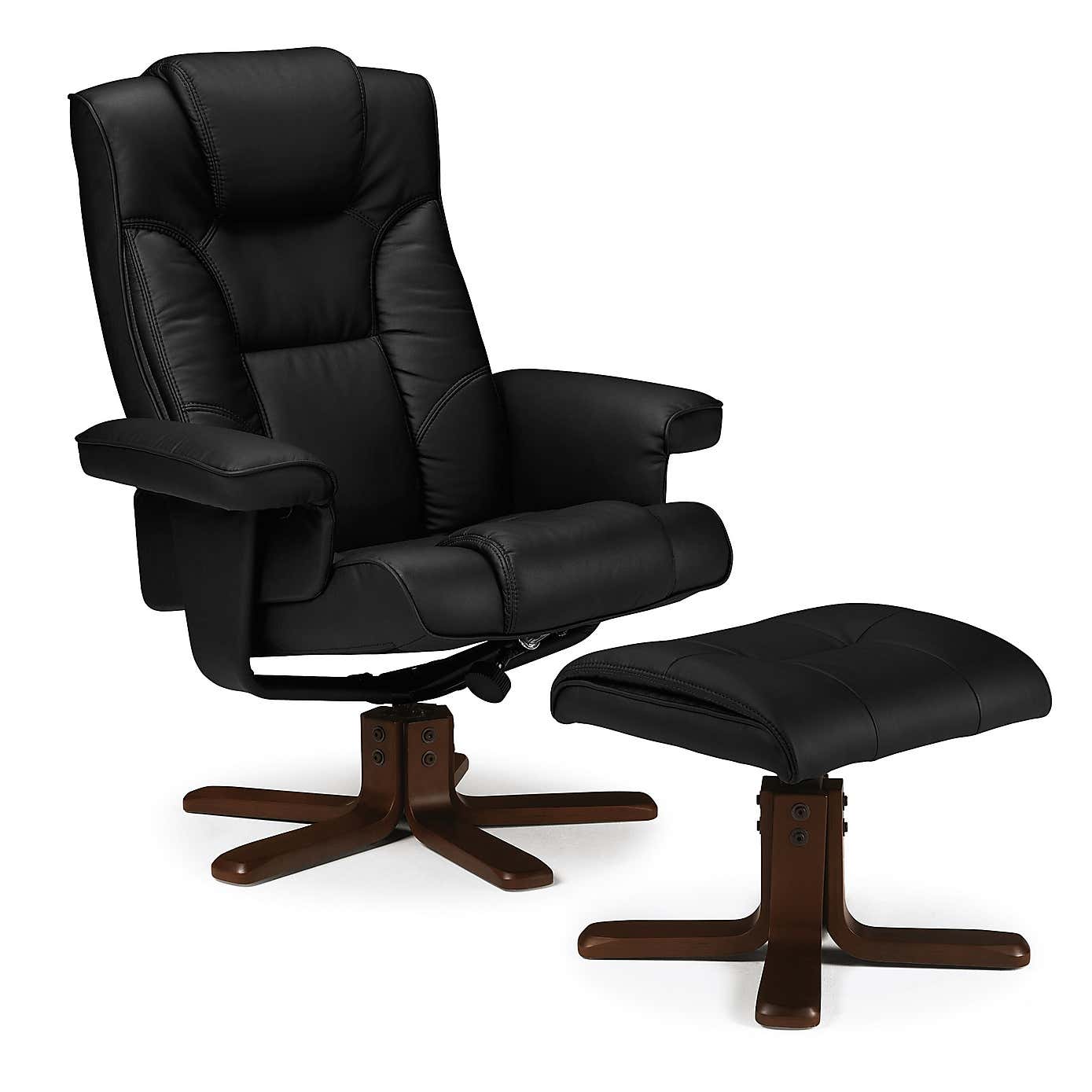 Malmo Faux Leather Swivel Recliner