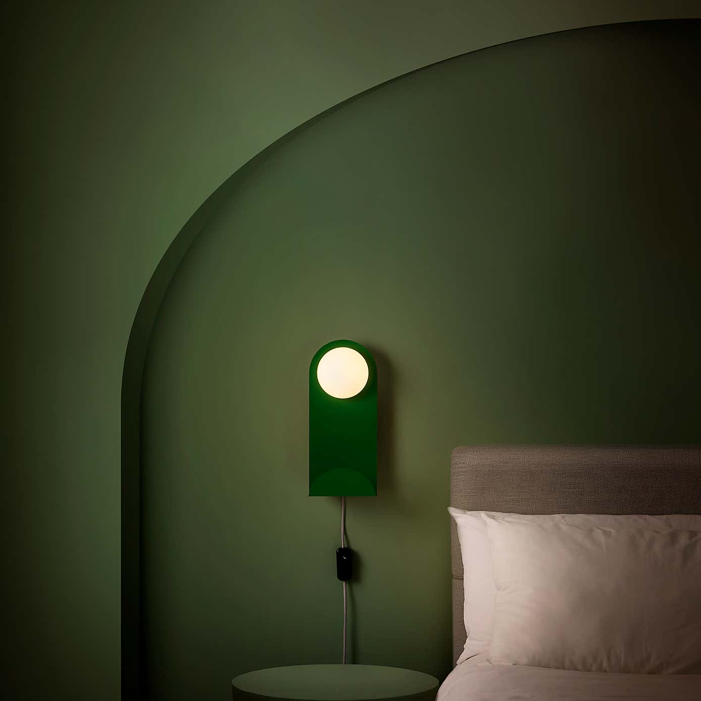 Elements Harton Shelved Wall Light