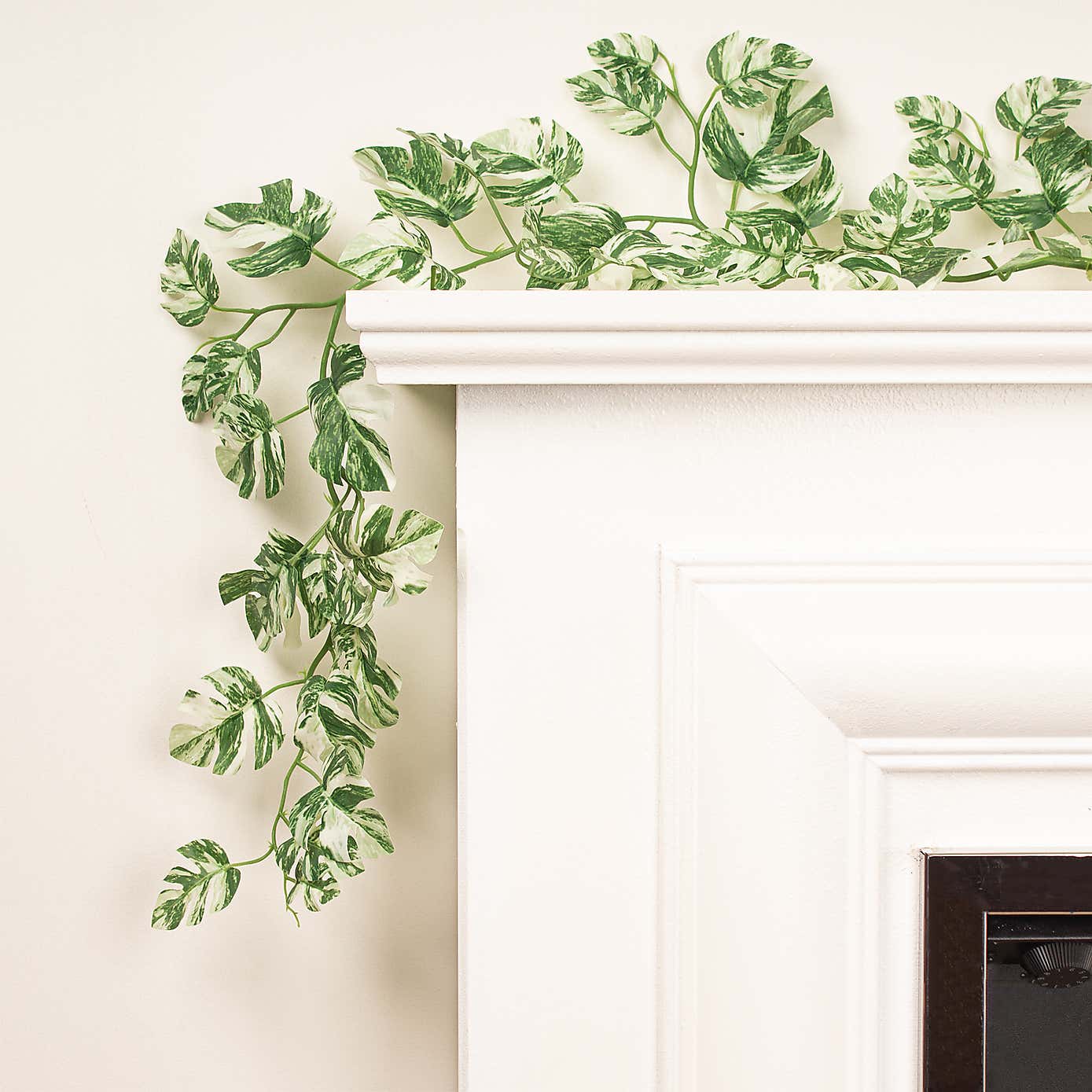 Artificial Set of 2 Variegated Monstera Garlands