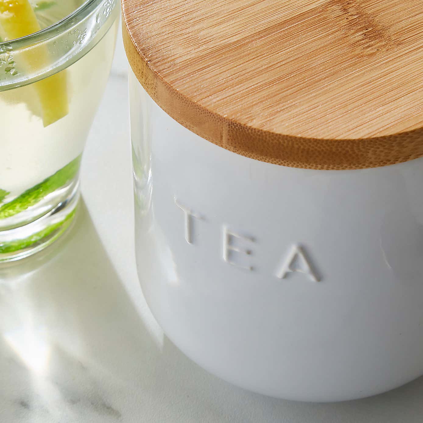 Ceramic Coffee Canister Grey