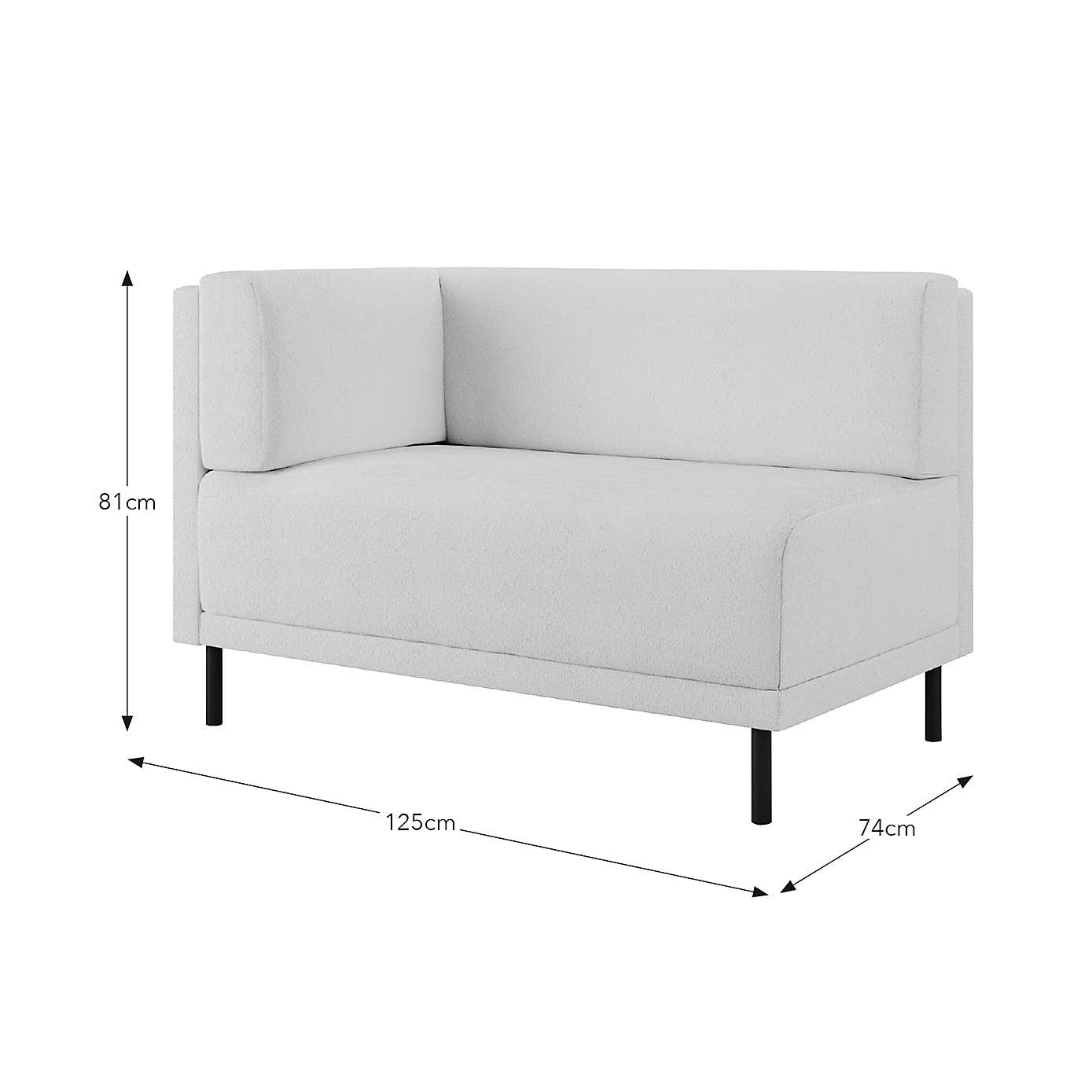 Mae Corner Dining Bench, Boucle