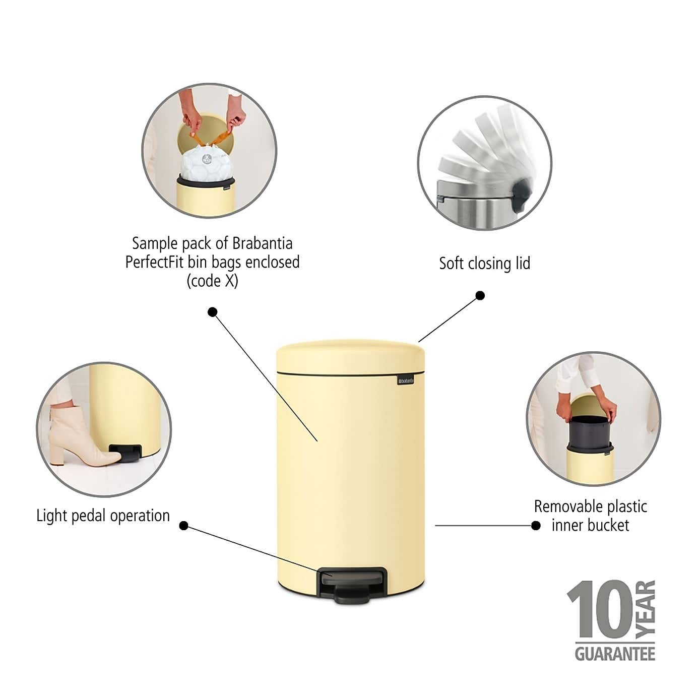 Brabantia NewIcon 12L Pedal Bin