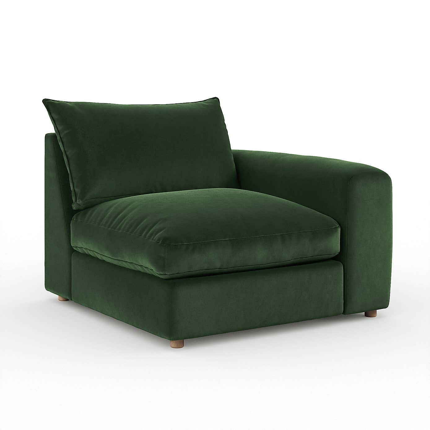 Full Circle Austin Cosy Velvet Modular Arm Corner Piece