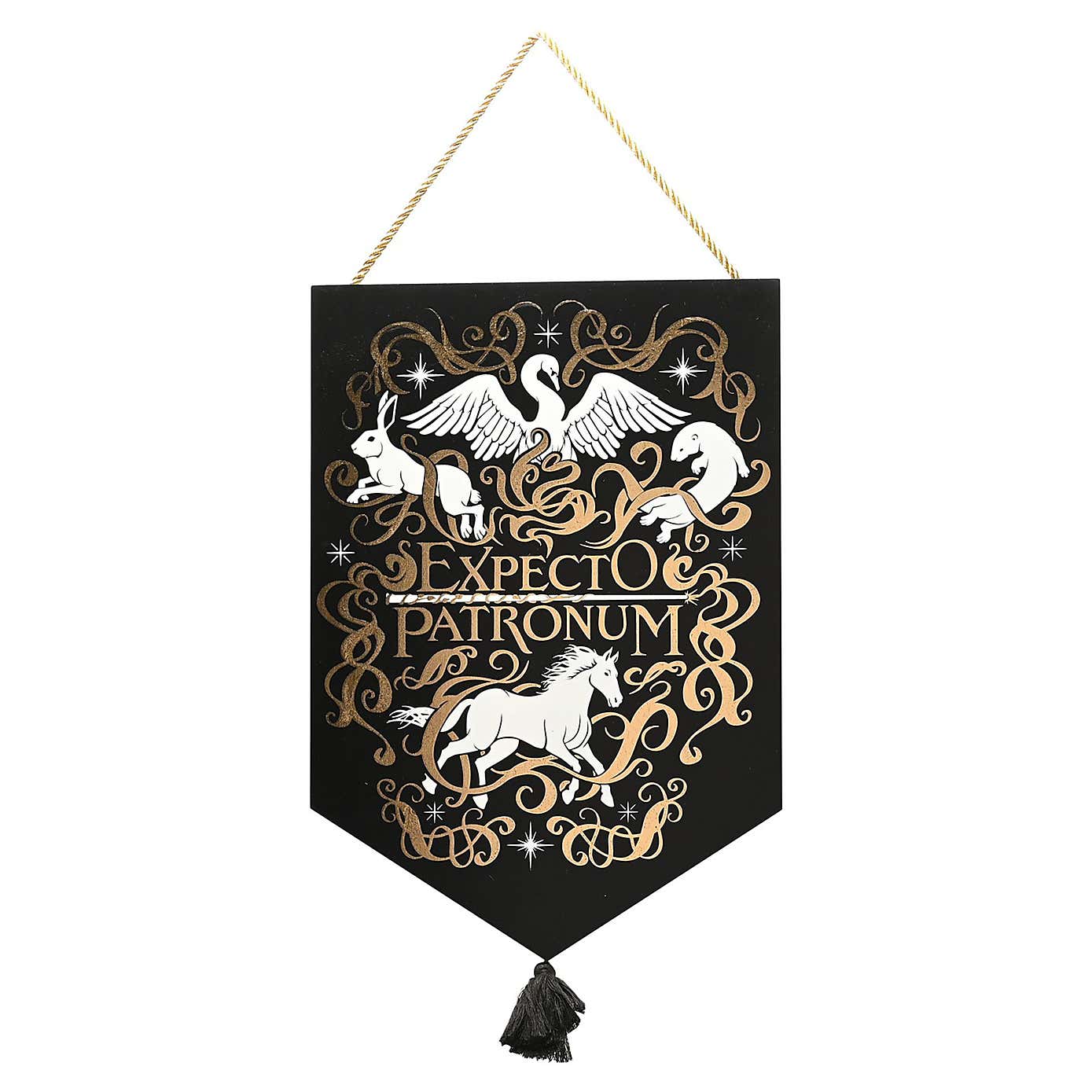 Harry Potter Expecto Patronum Glow in the Dark Hanging Plaque