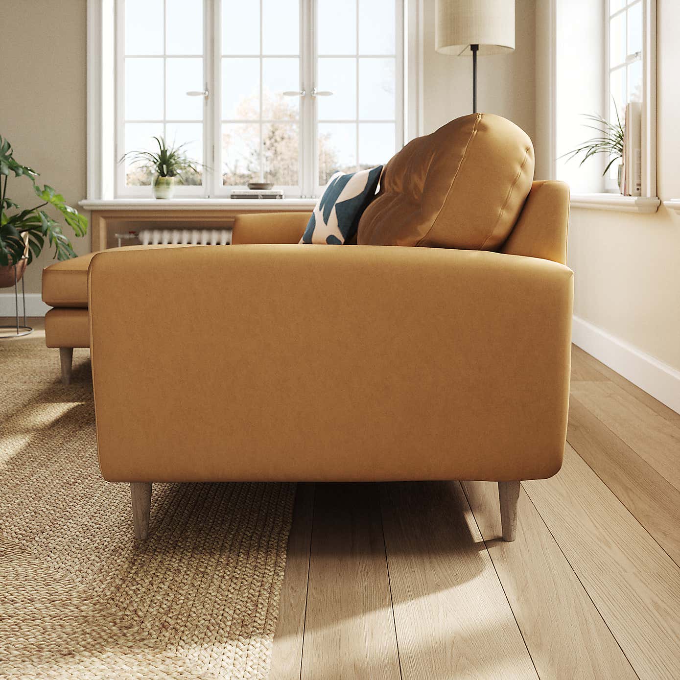 Sven Opulent Velvet Large Corner Chaise Sofa