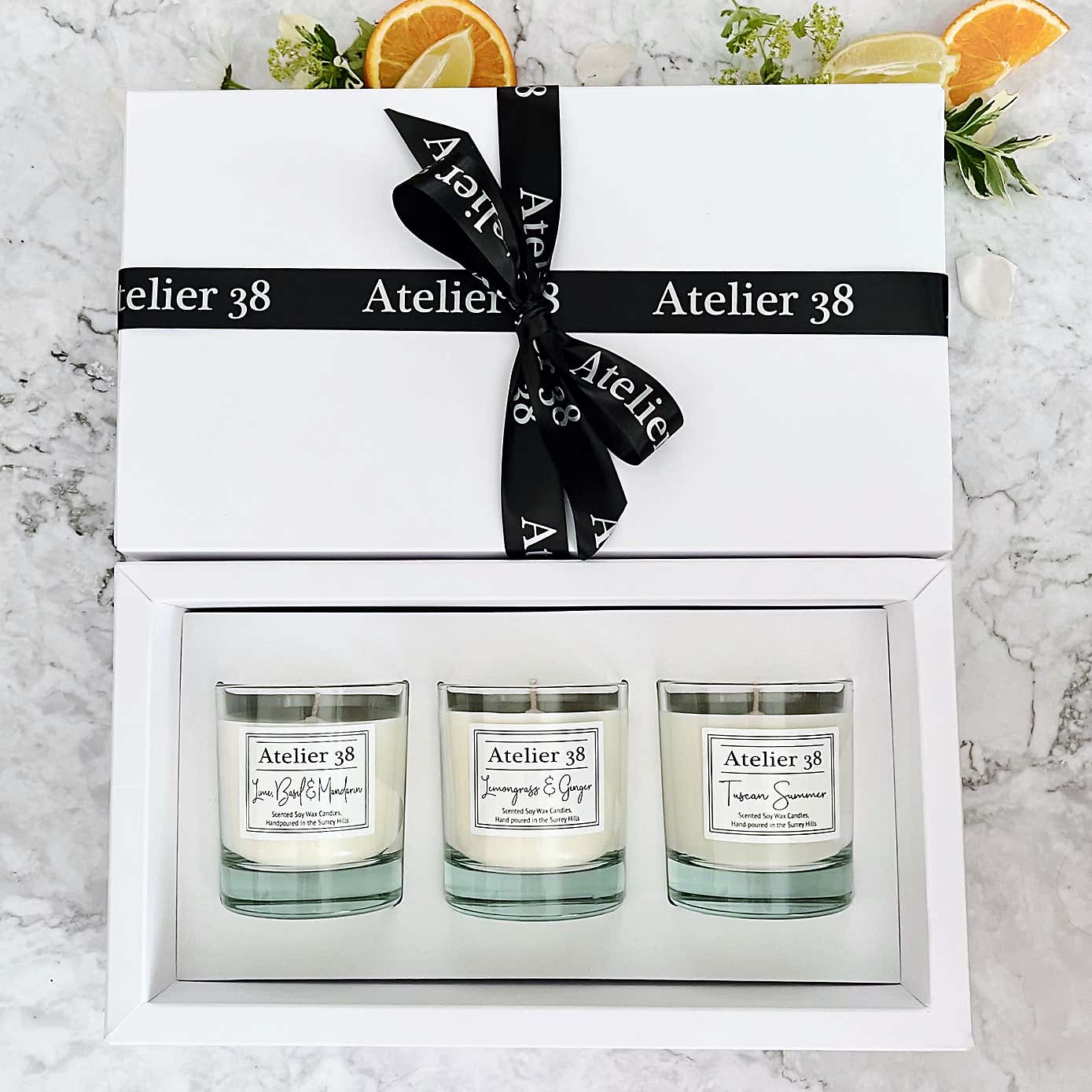 Atelier 38 Citrus & Fresh 3 Candle Gift Set