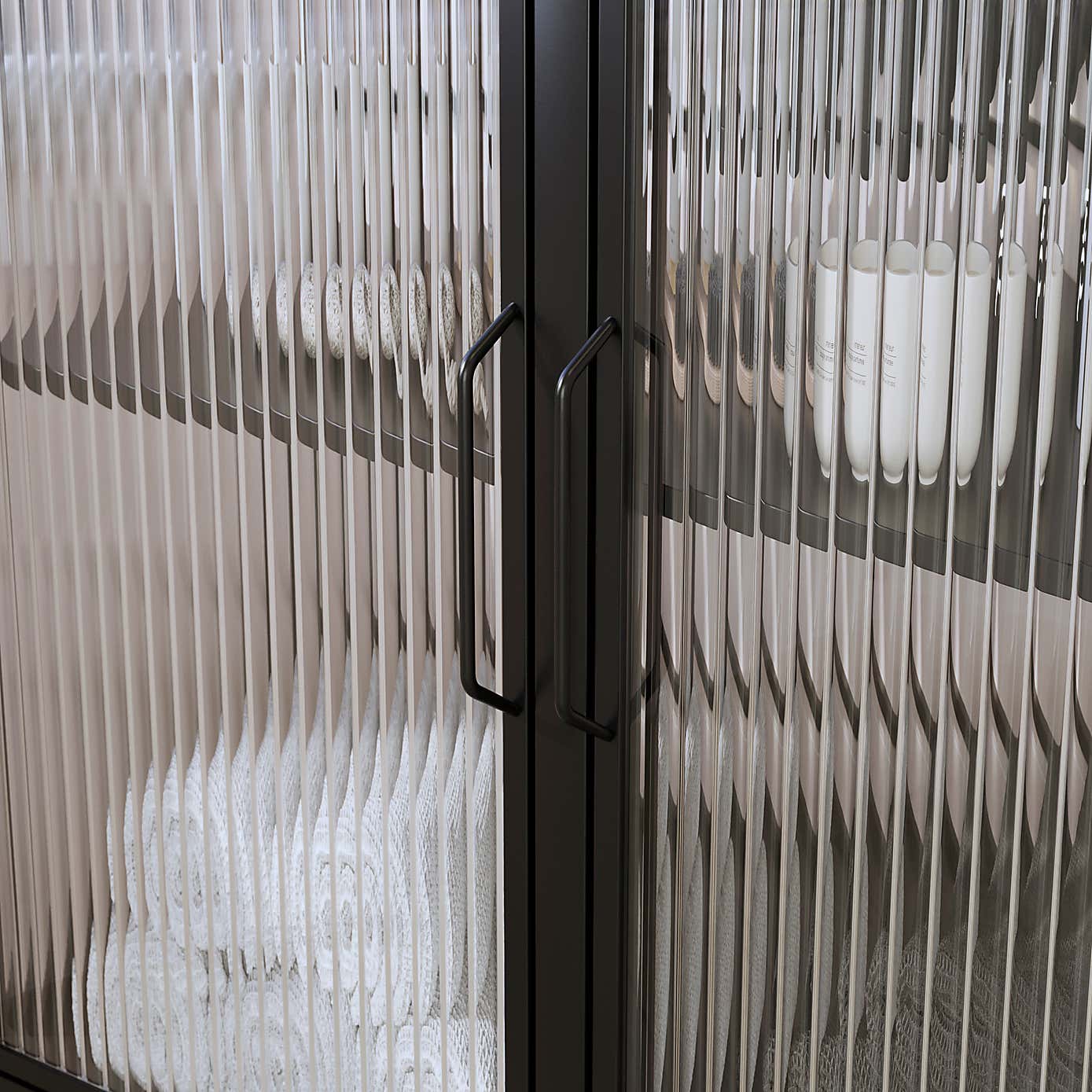 Stannis Reeded Glass Under Sink Unit