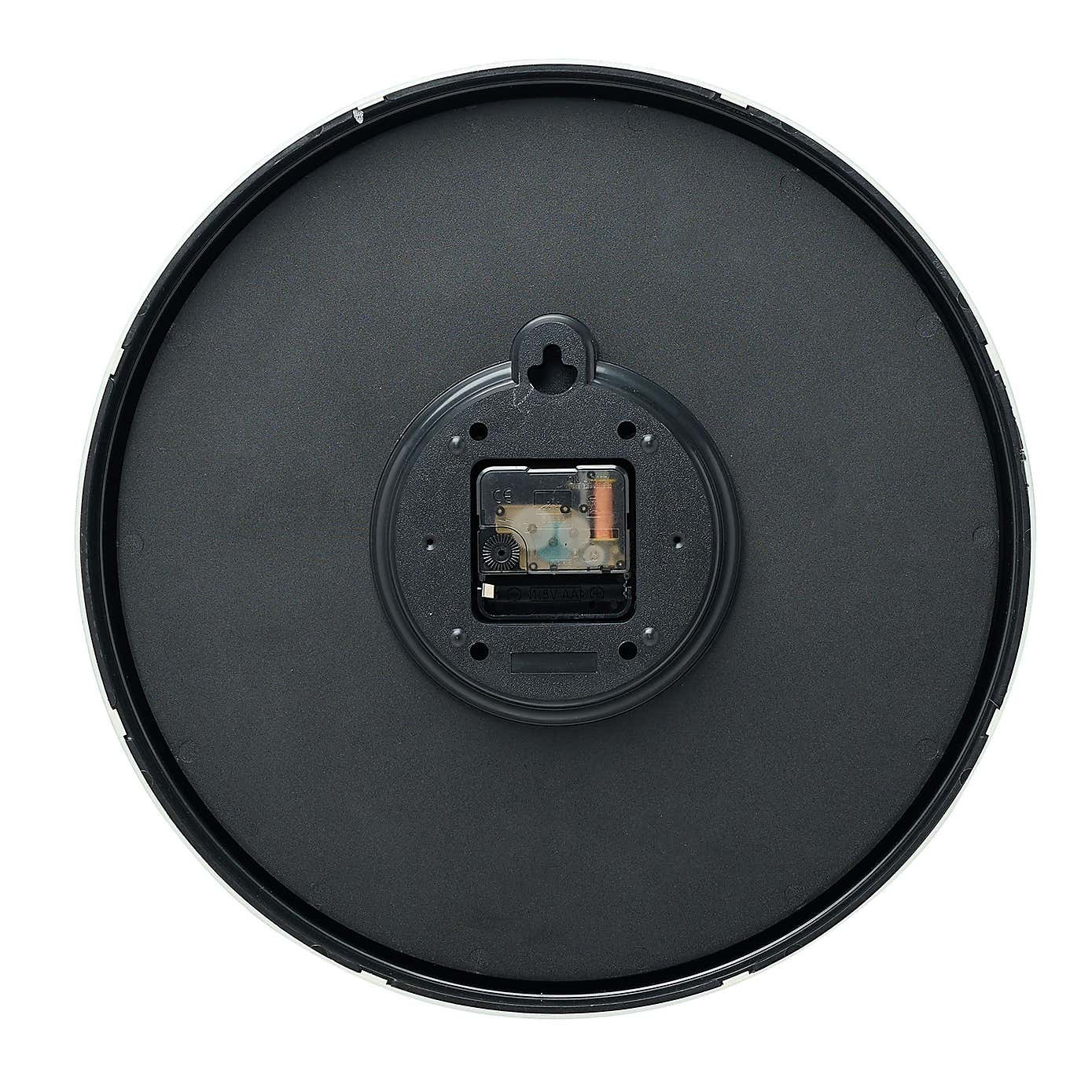 Interval Metallic Wall Clock