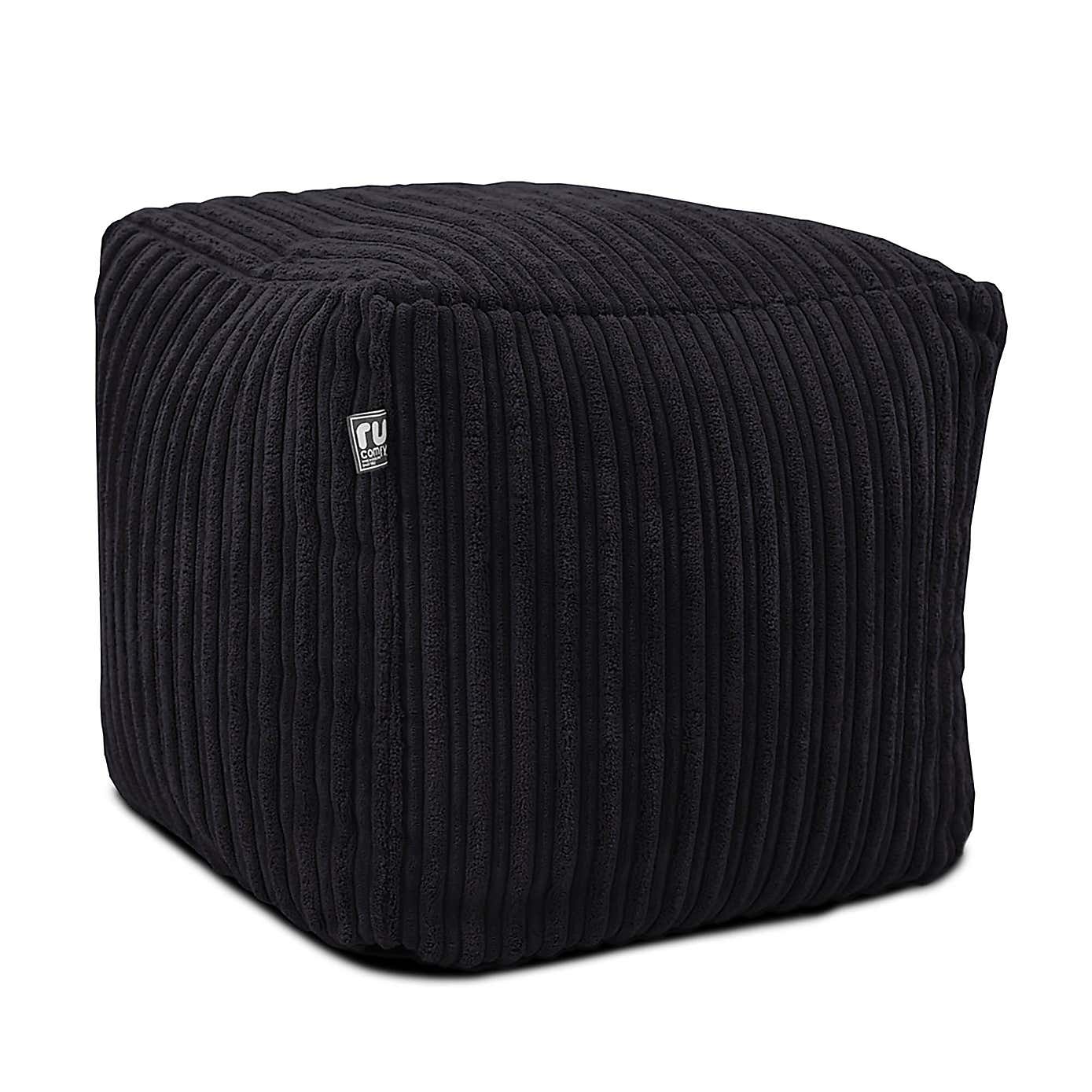 Ru Comfy Jumbo Cord Cube Beanbag