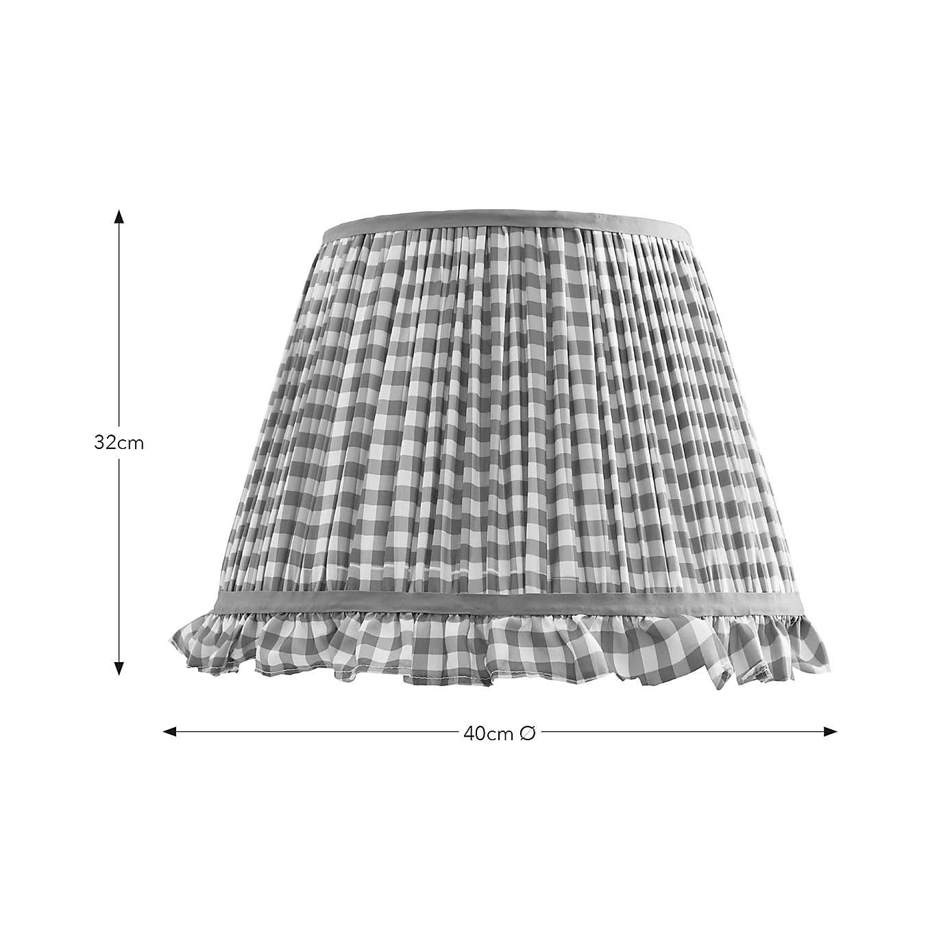 Carys Frilled Gingham Lamp Shade
