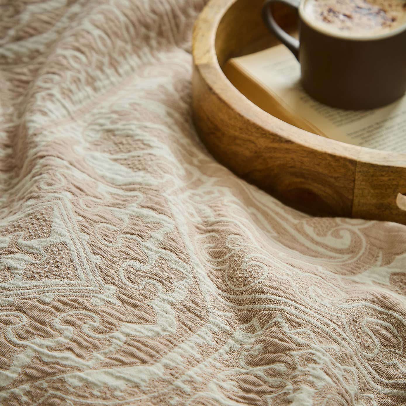 Medina Jacquard Cotton Duvet Cover & Pillowcase Set