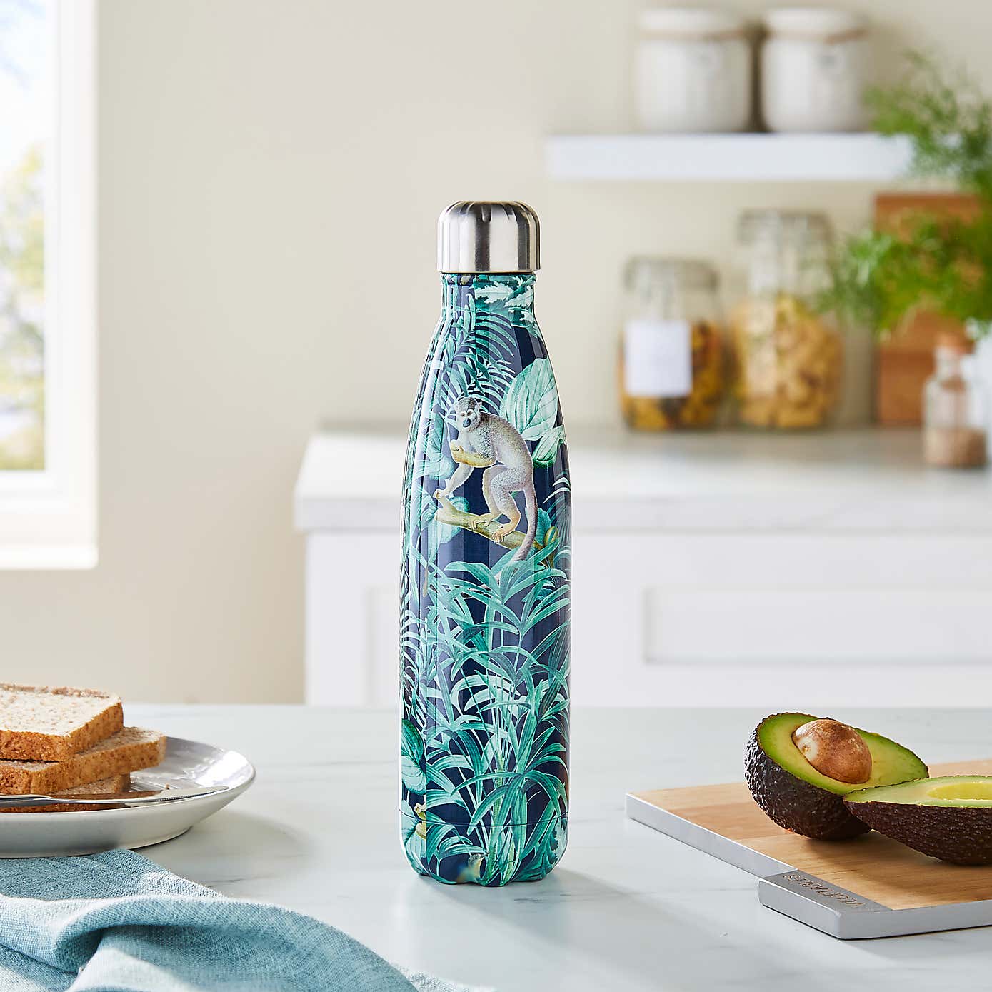 500ml Water Flask, Jungle Luxe