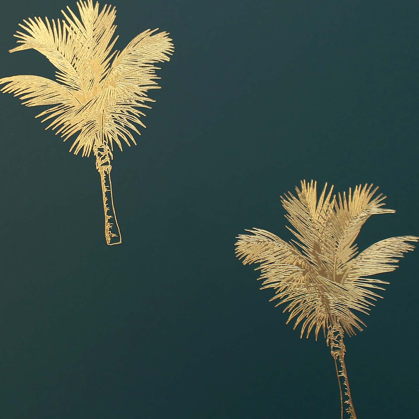 Set of 4 Luxe Palm Metallic Cork Back Placemats