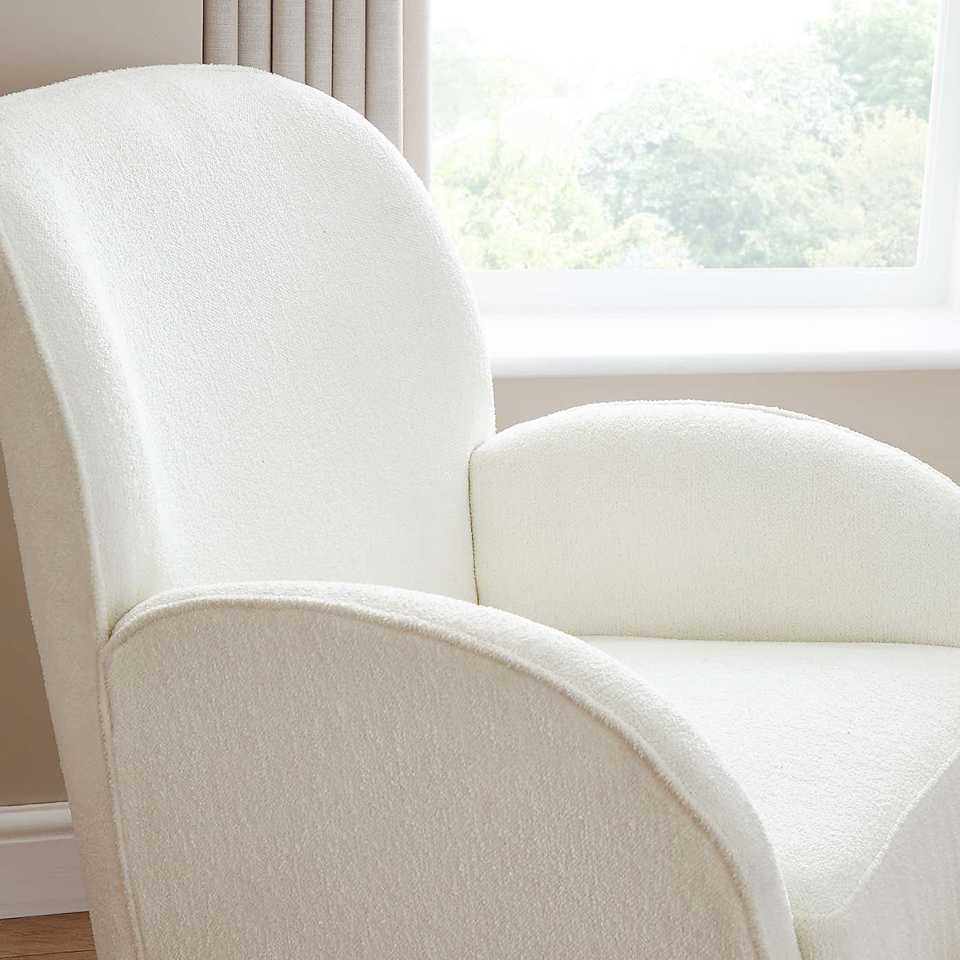 Freya Boucle Nursing Chair with Stool