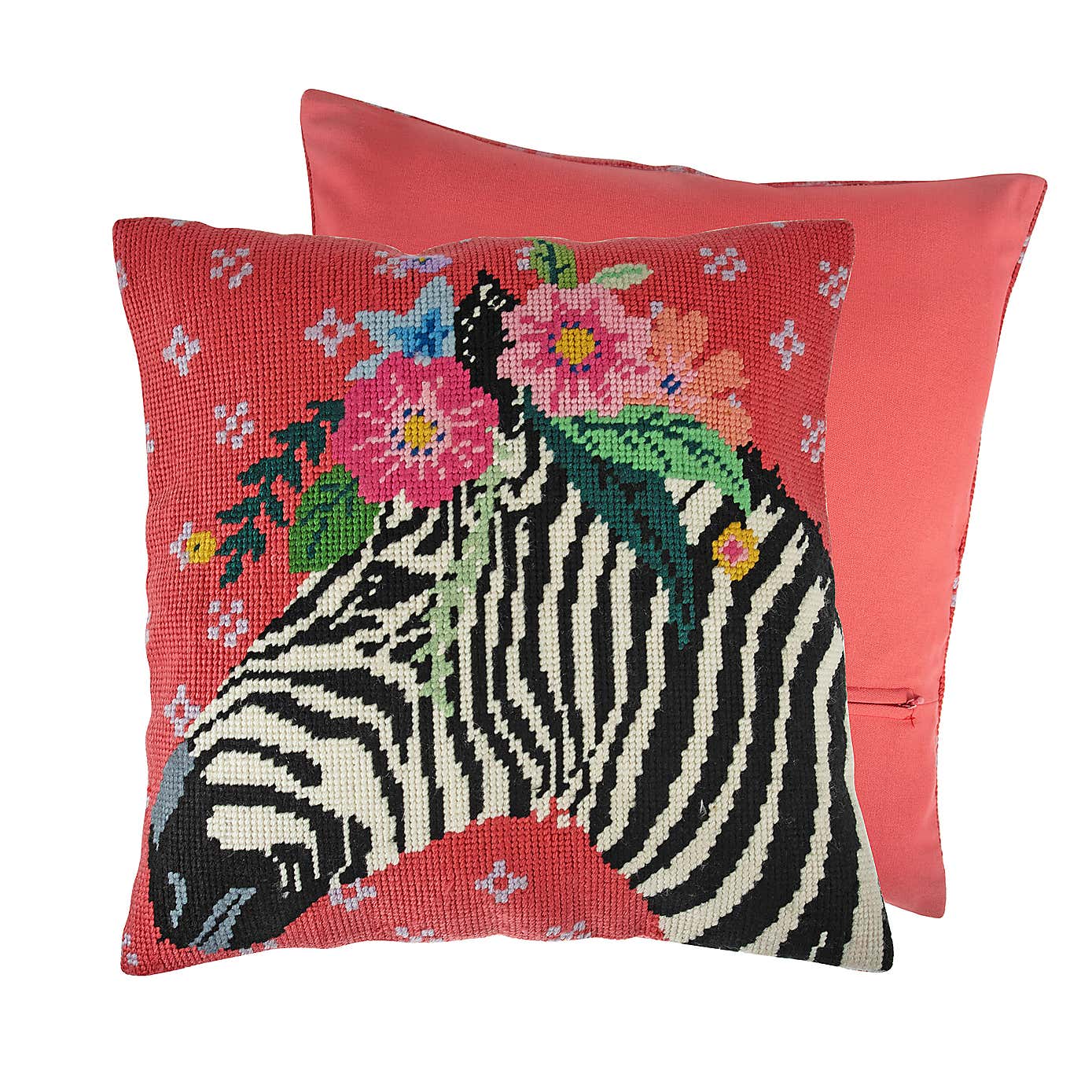 Tapestry Kit Cushion Zebra