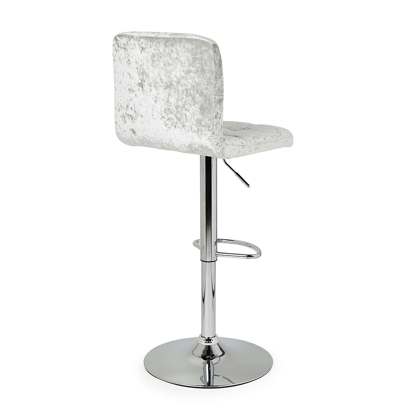Jasmine Crushed Velvet Bar Stool