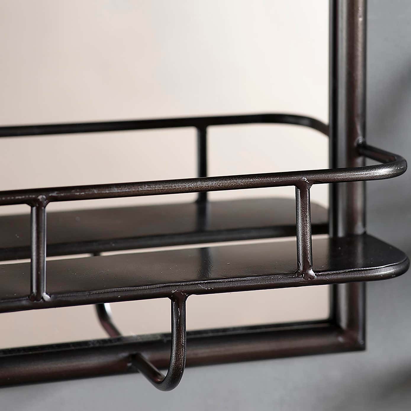 Millbury Rectangle Wall Mirror with Shelf