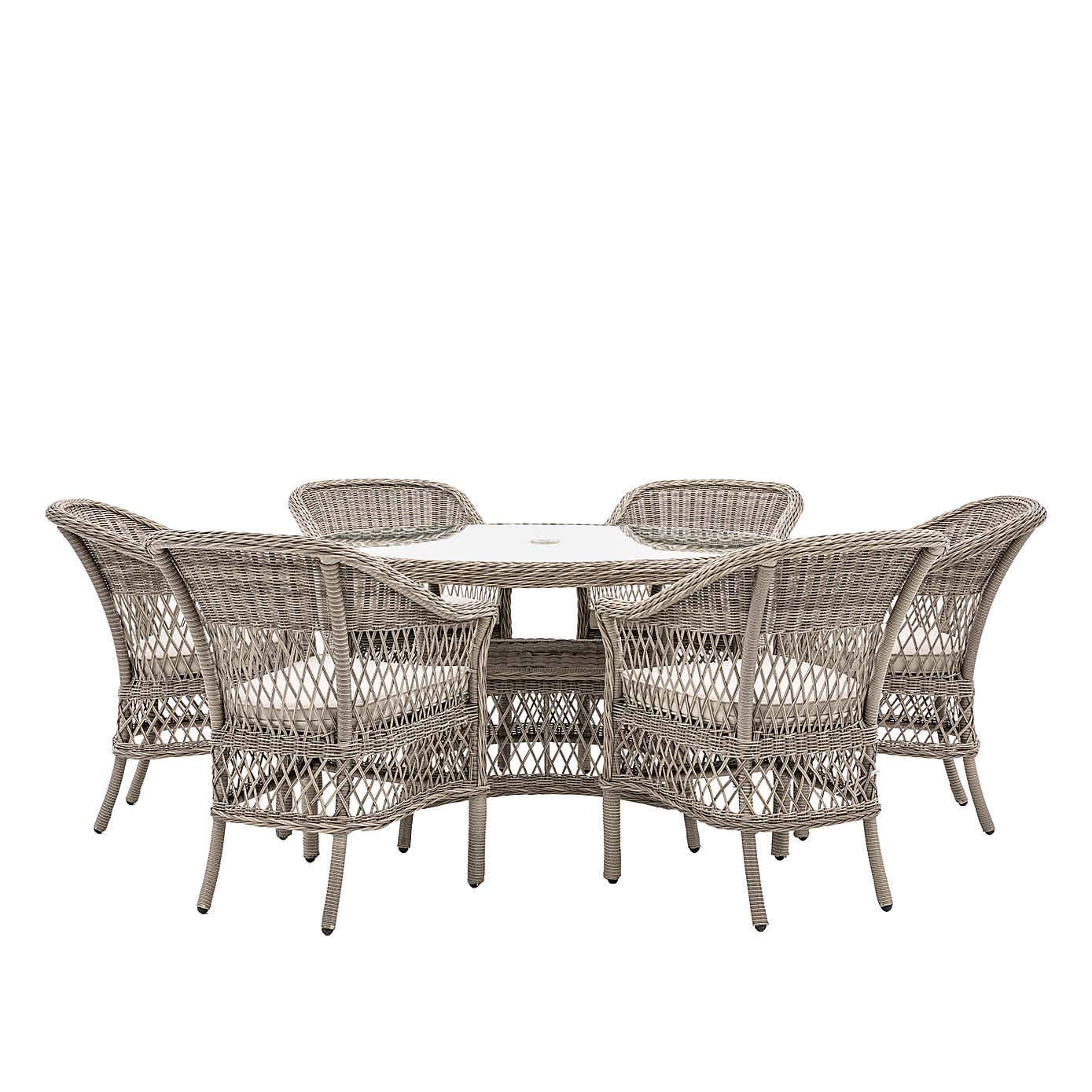 Corte 6 Seater Round Dining Set